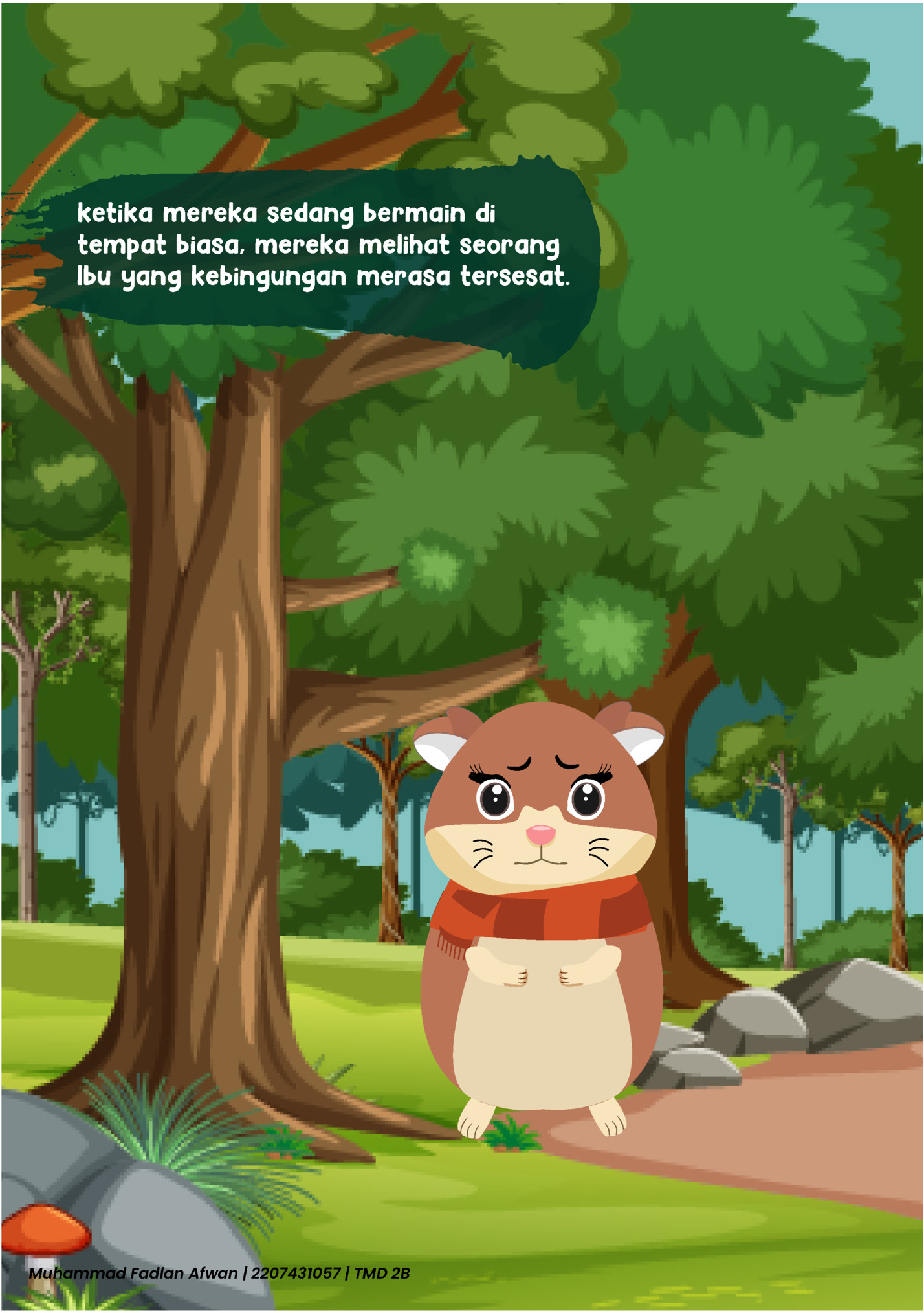 ketika mereka sedang bermain di