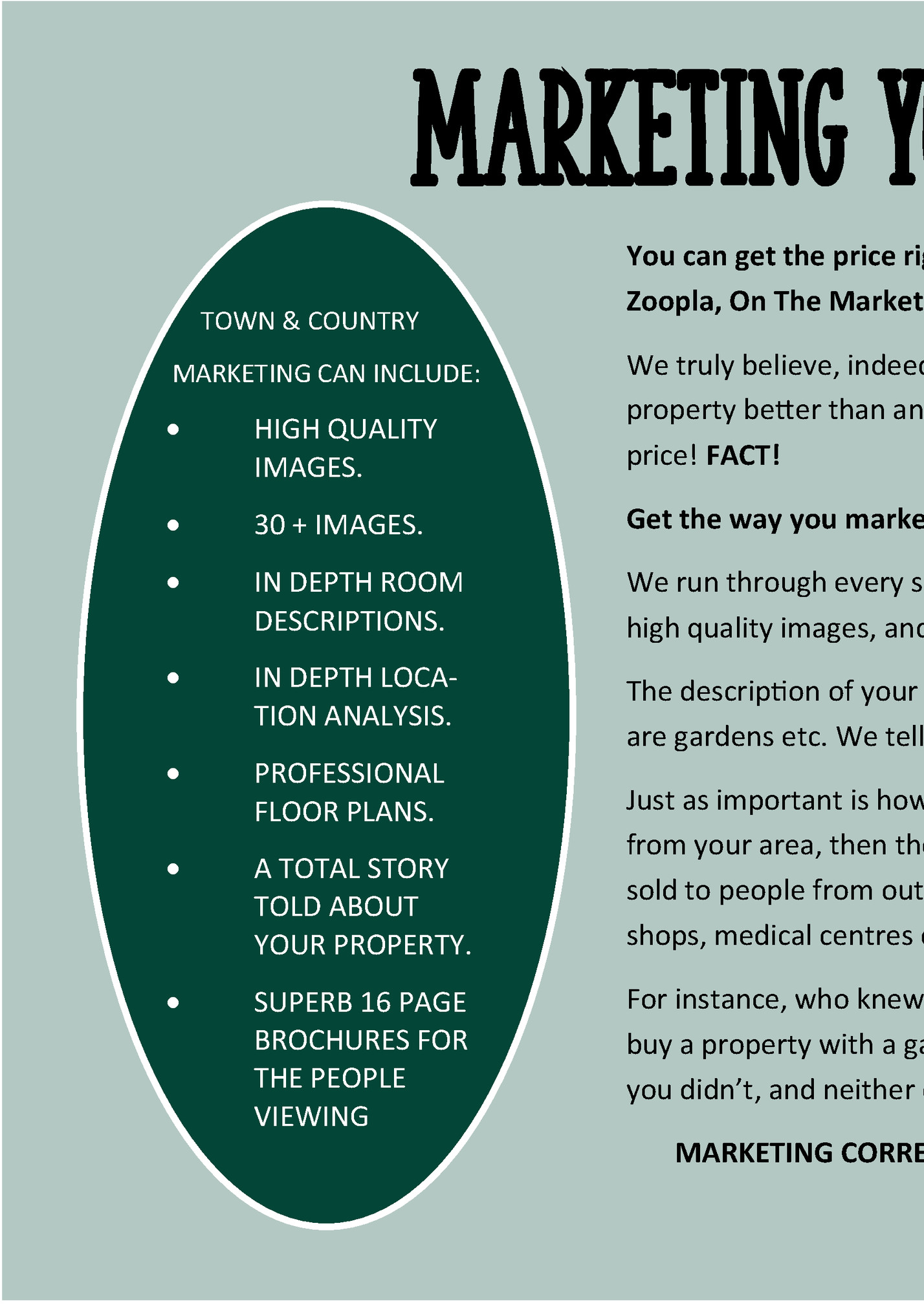 MARKETING YOUR PROPERTY