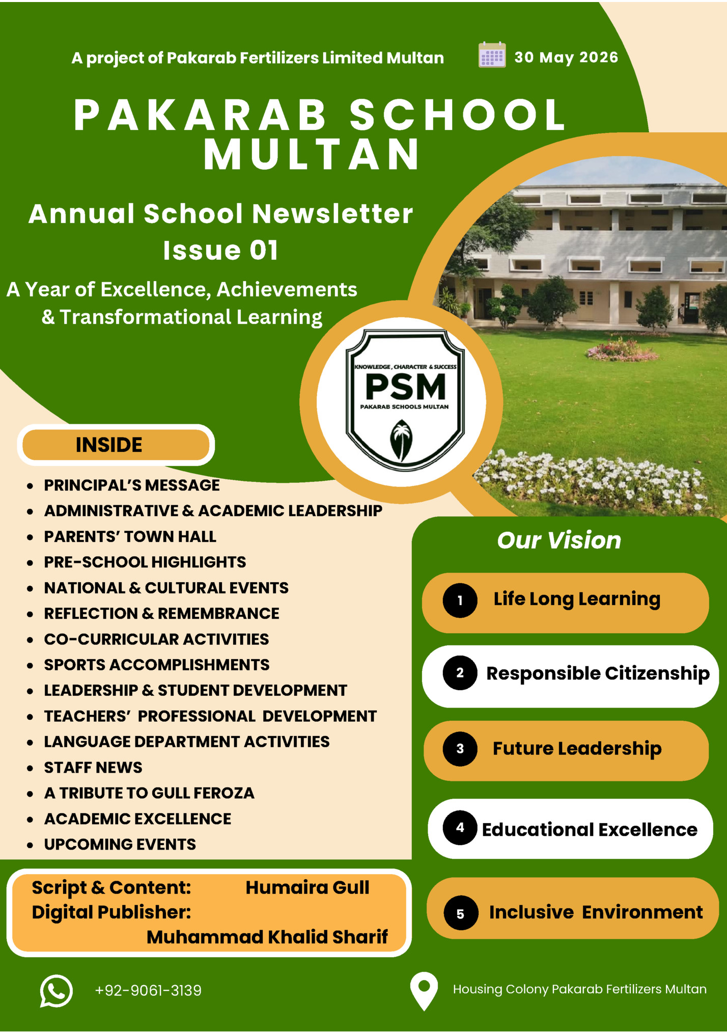 A project of Pakarab Fertilizers Limited Multan
