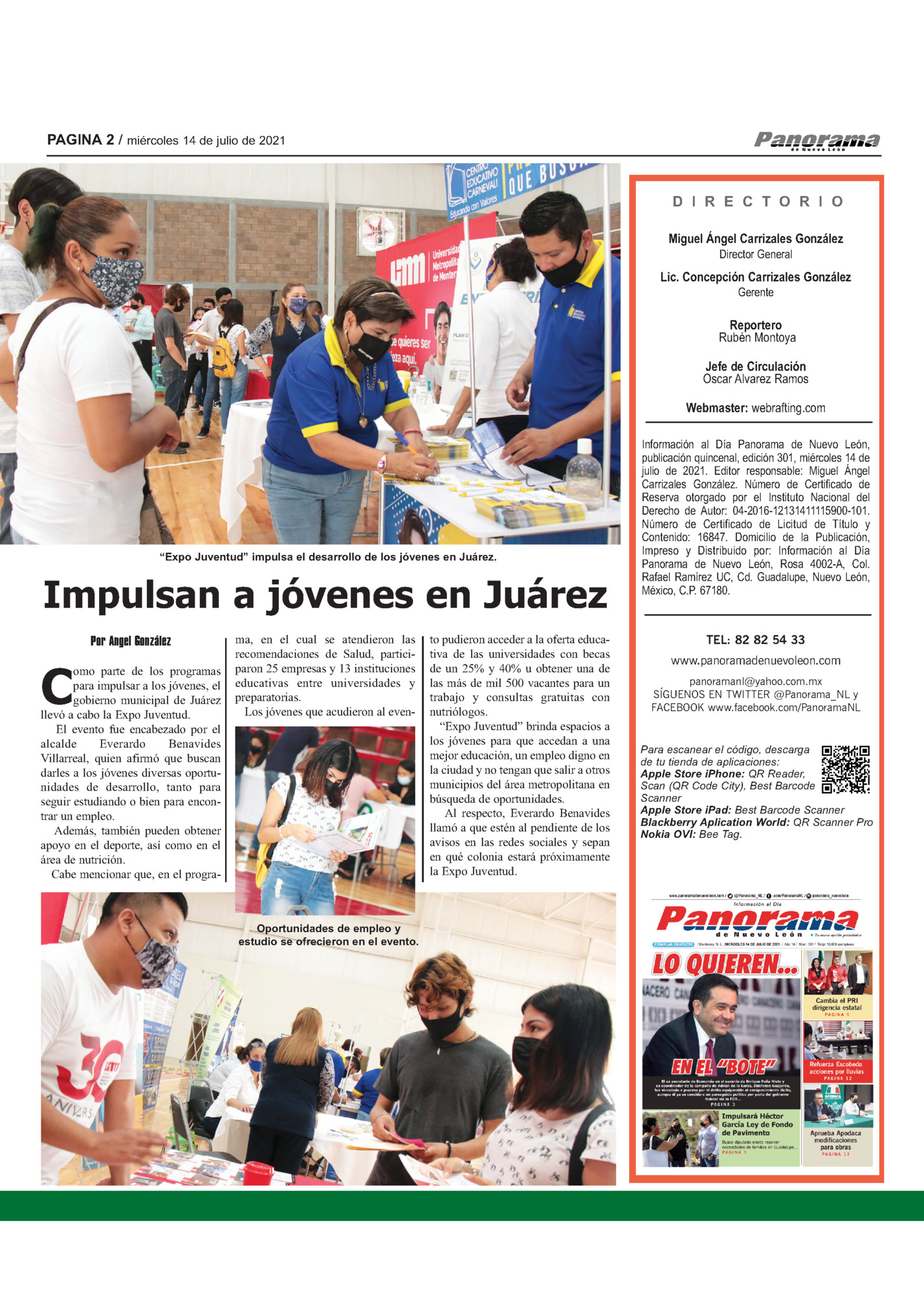 PAGINA 2 / miércoles 14 de julio de 2021