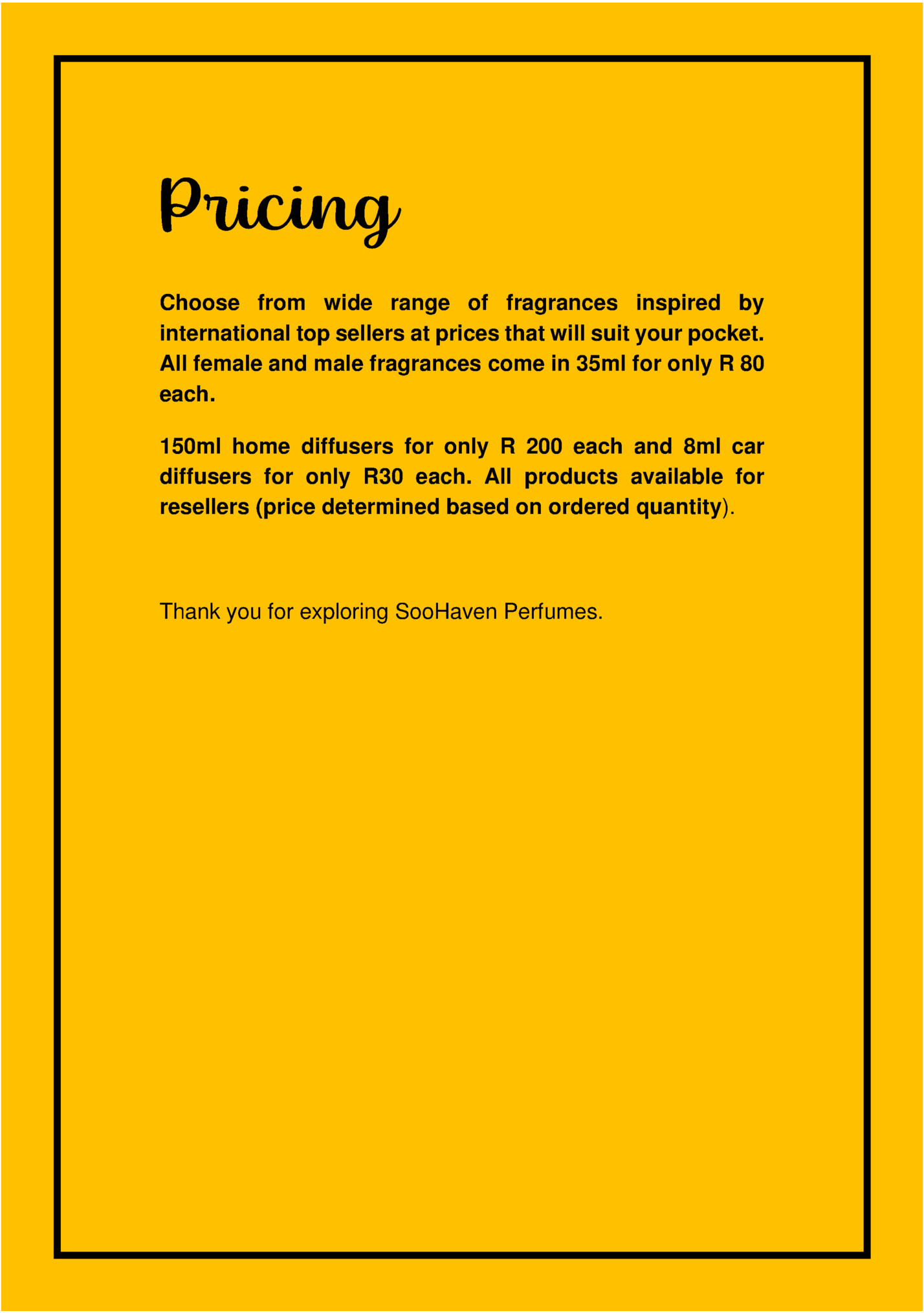Pricing