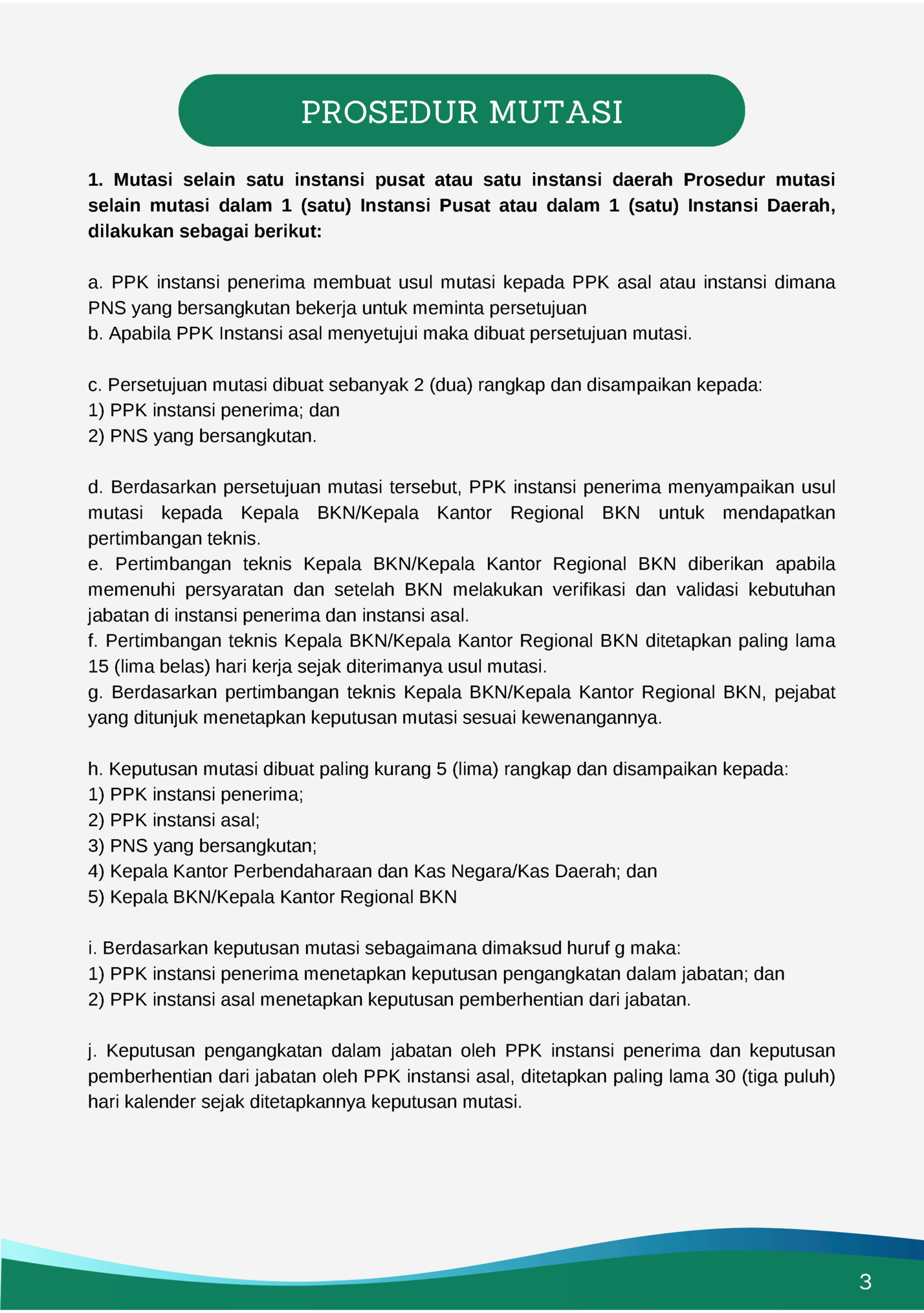 PROSEDUR MUTASI