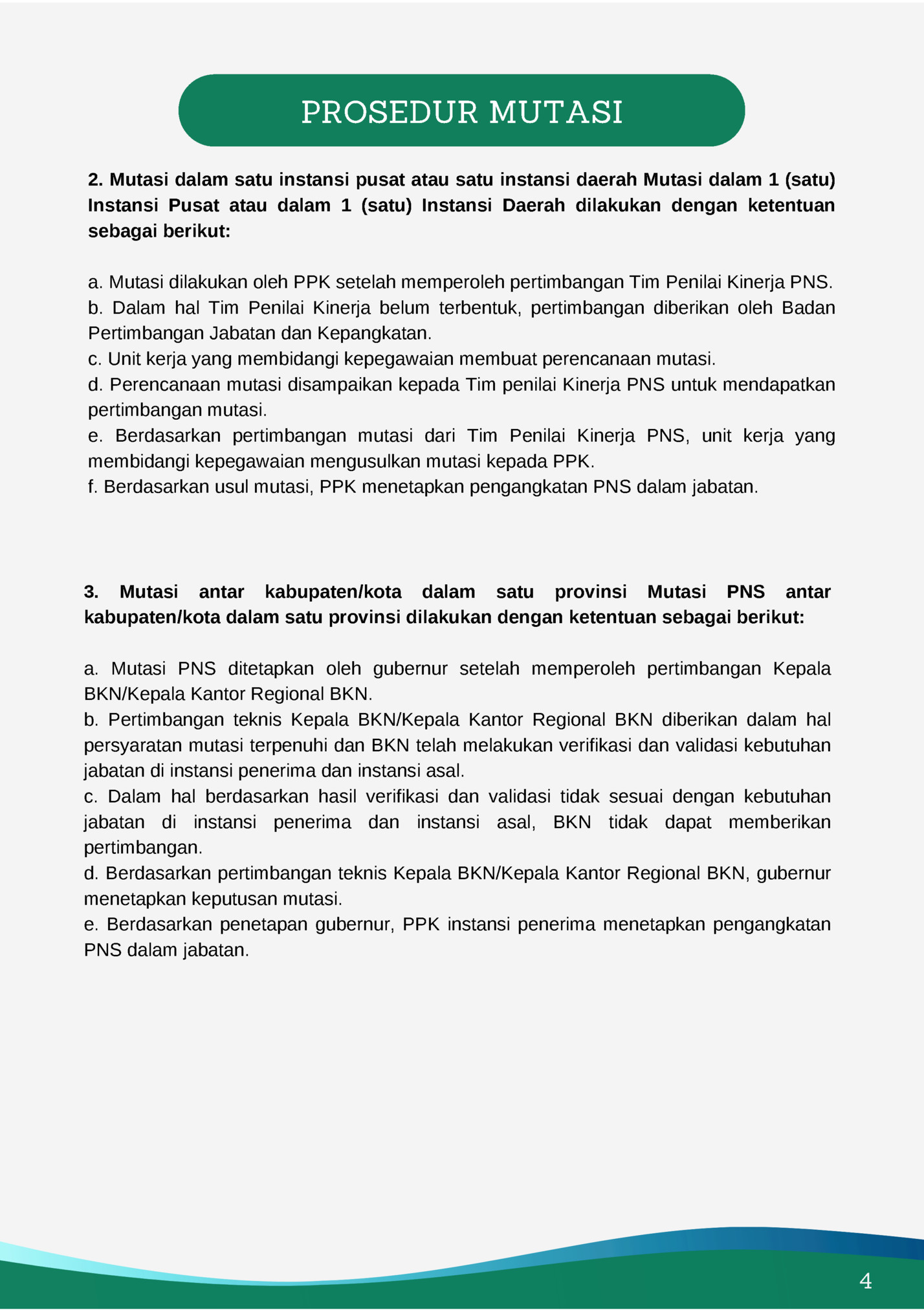 PROSEDUR MUTASI