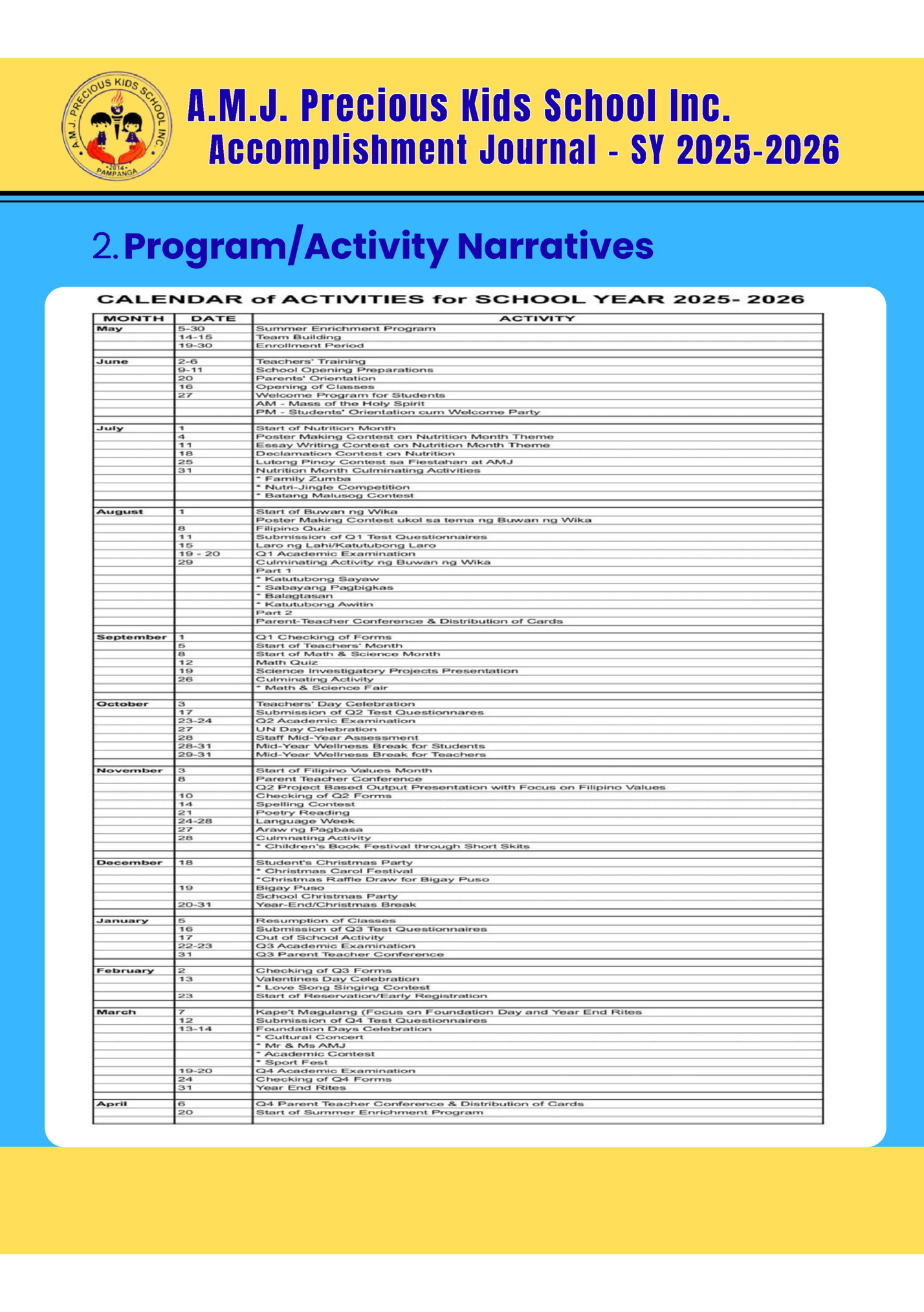 A . M . J . Precious A . M . J . Precious