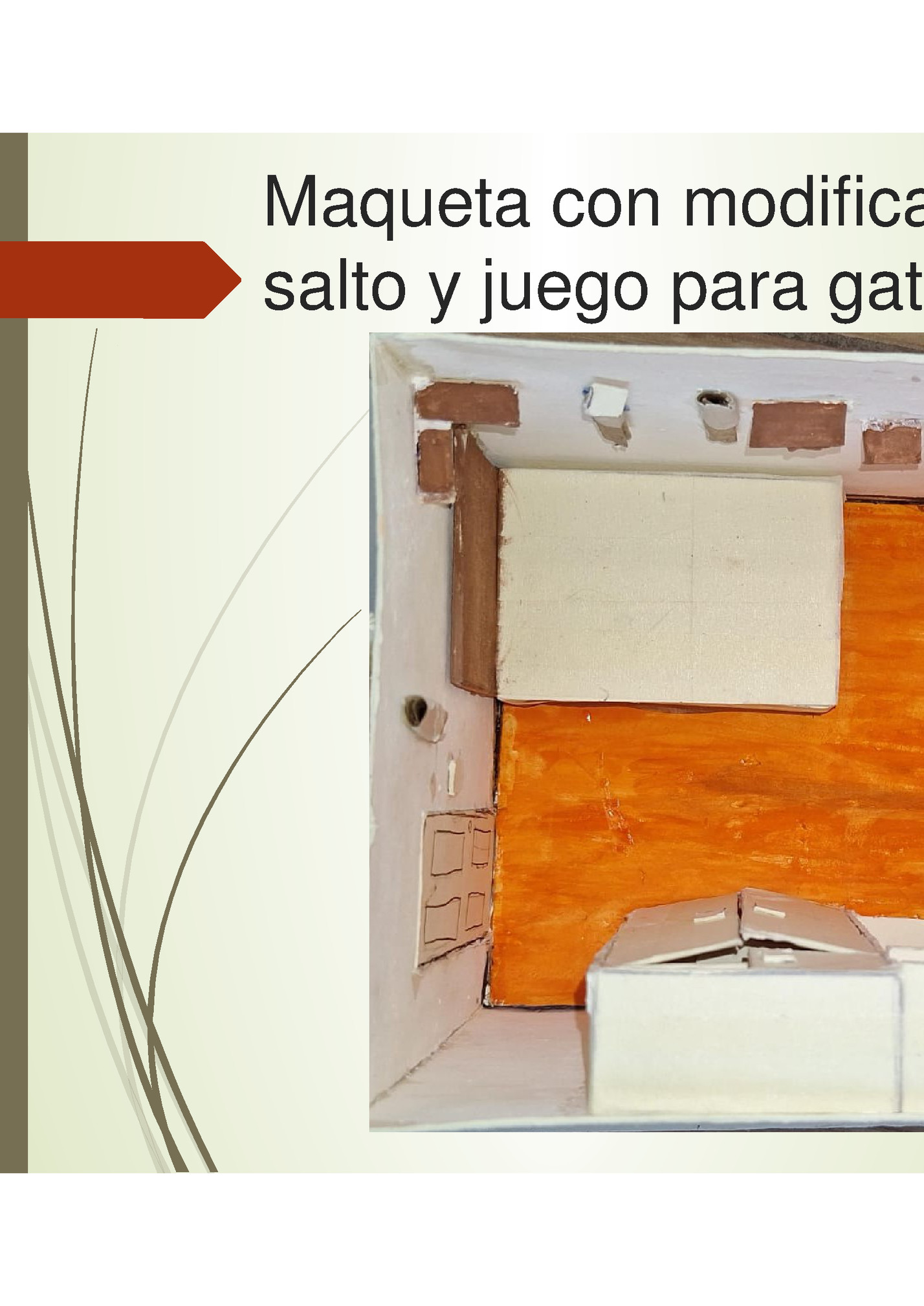 Maqueta con modificaciones. Módulos de 