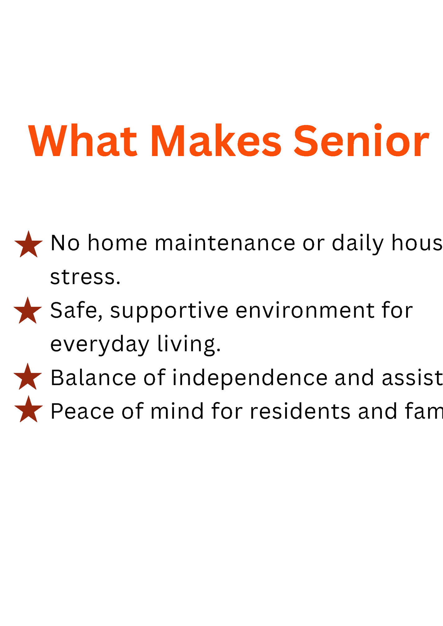 What Makes Senior Living Easier What Makes Senior Living Easier