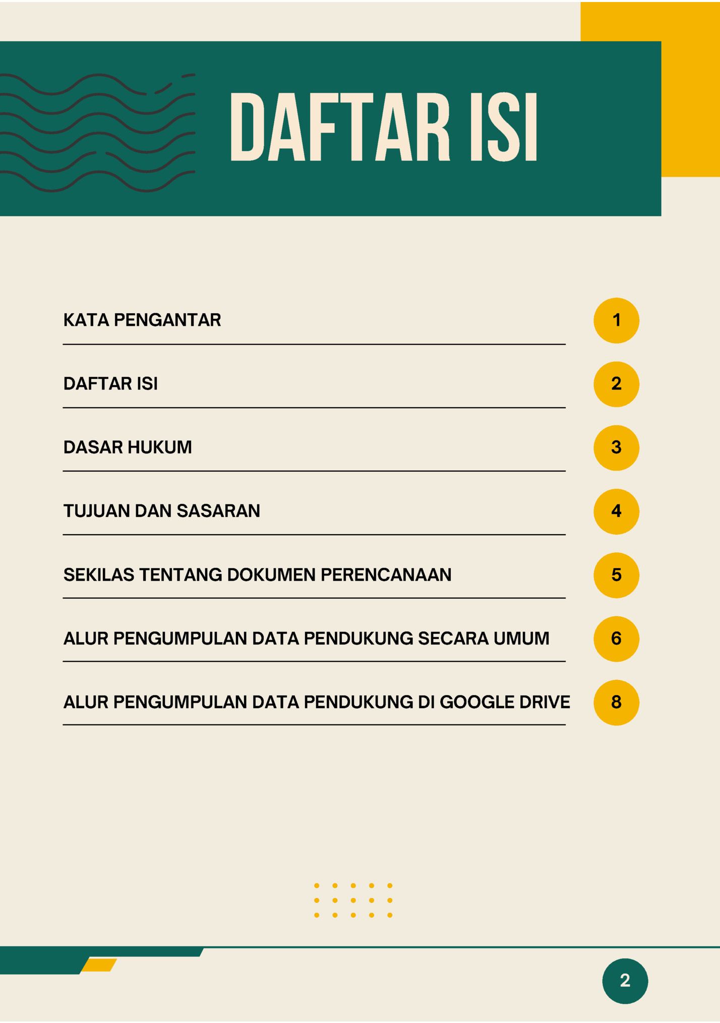 daftar isi daftar isi
