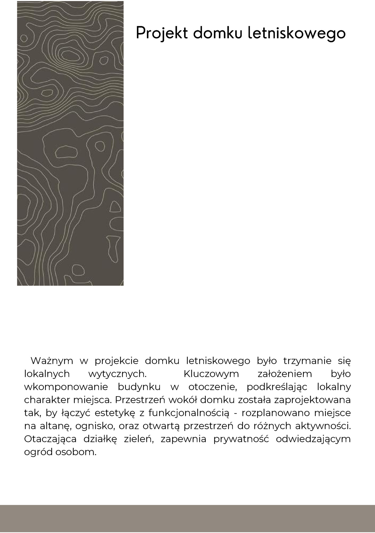 Projekt domku letniskowego