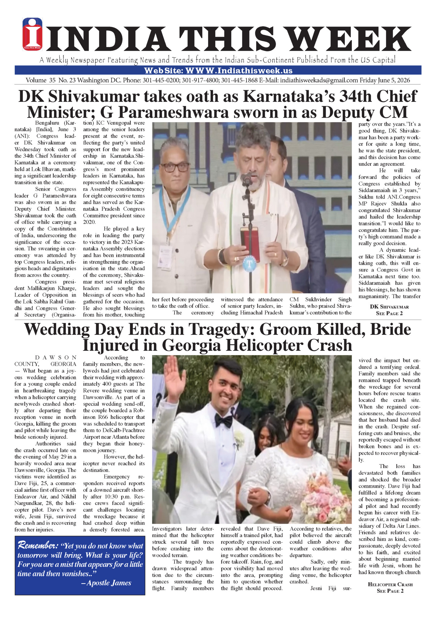 INDIA THIS WEEK INDIA THIS WEEK