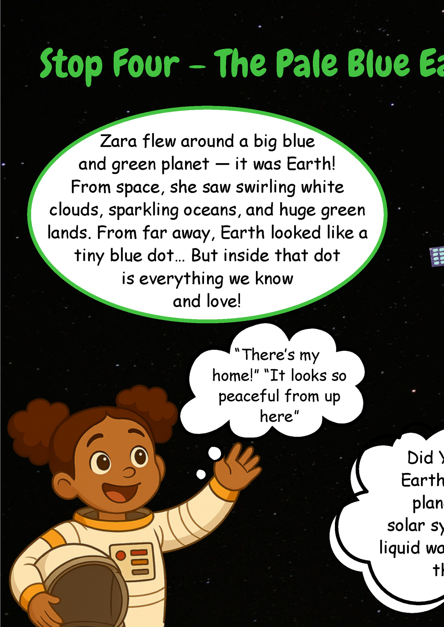 Stop Four – The Pale Blue Earth Stop Four – The Pale Blue Earth
