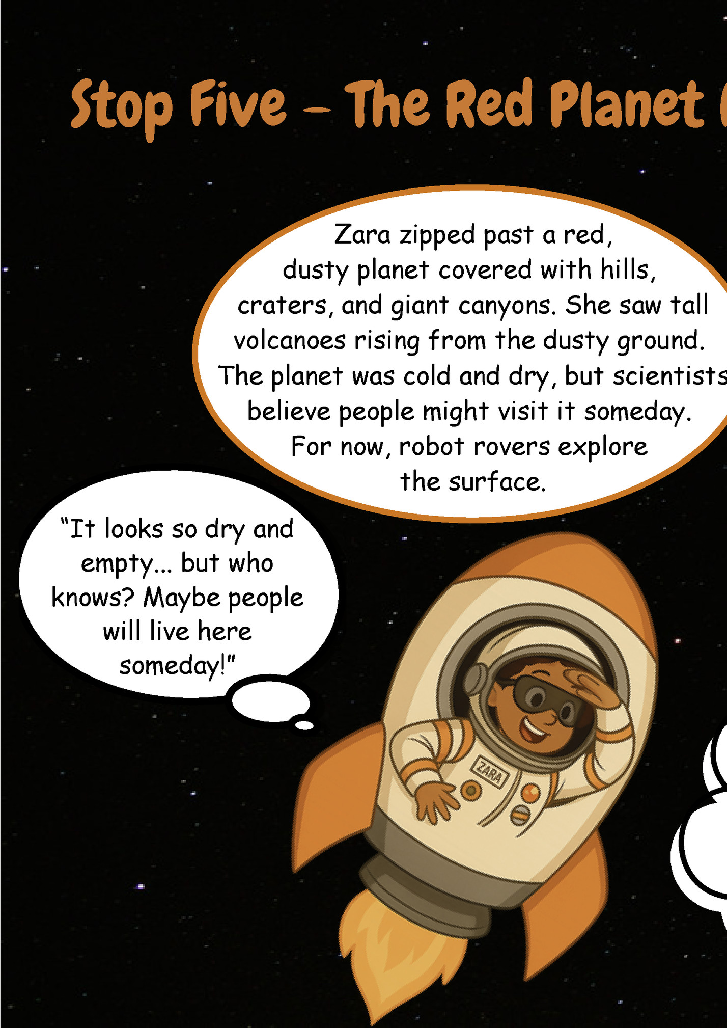Stop Five – The Red Planet Mars Stop Five – The Red Planet Mars
