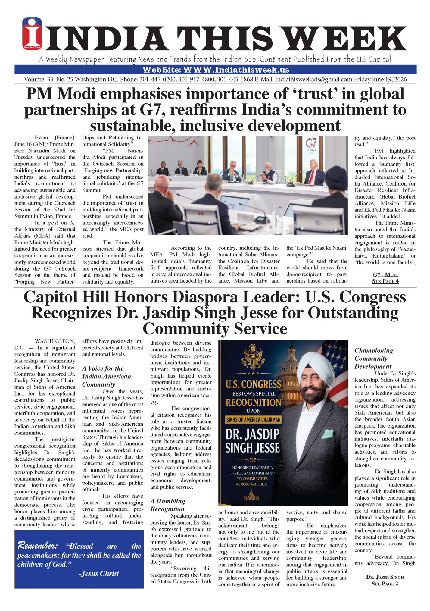 INDIA THIS WEEK INDIA THIS WEEK