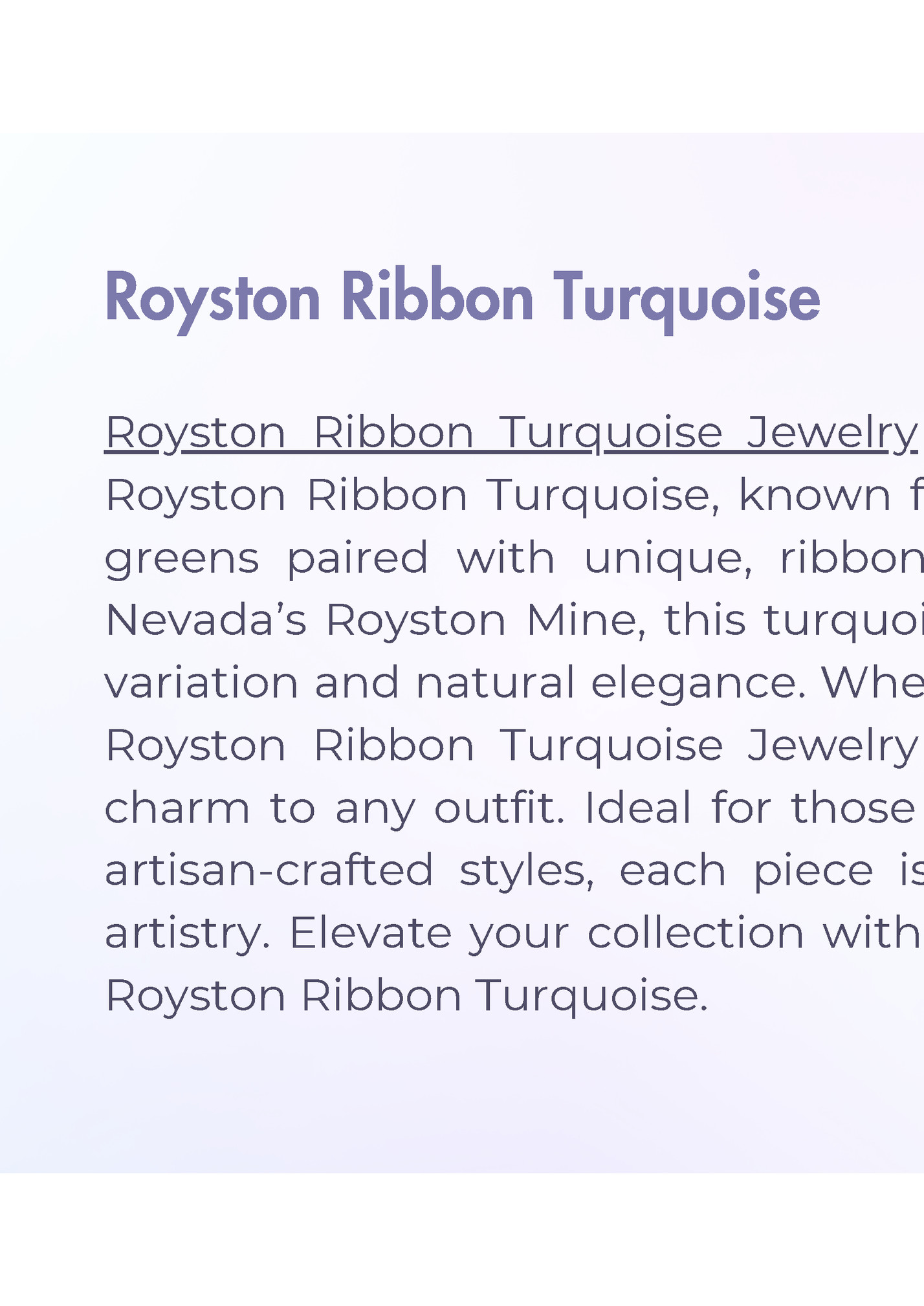 Royston Ribbon Turquoise