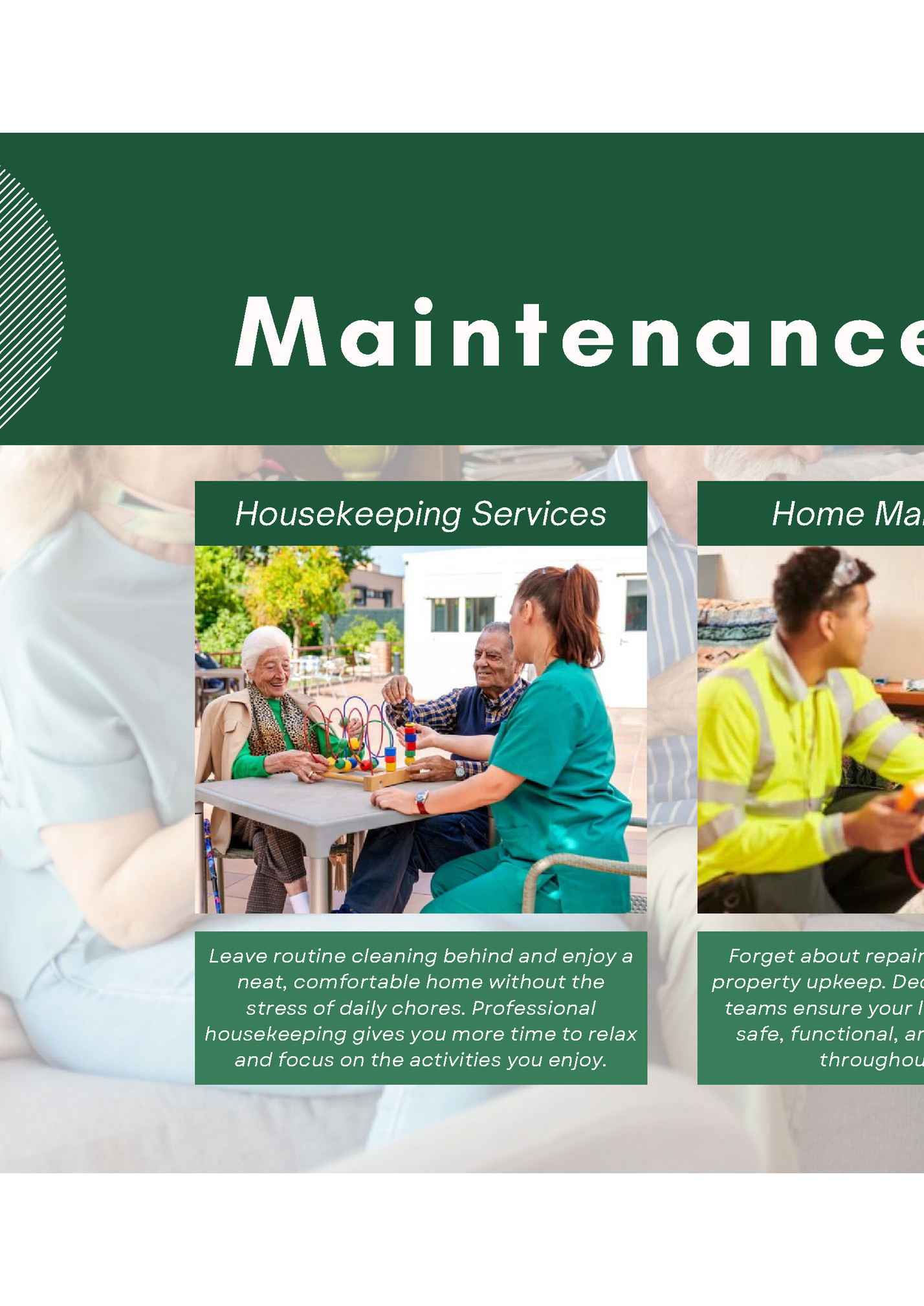 Maintenance-Free Living