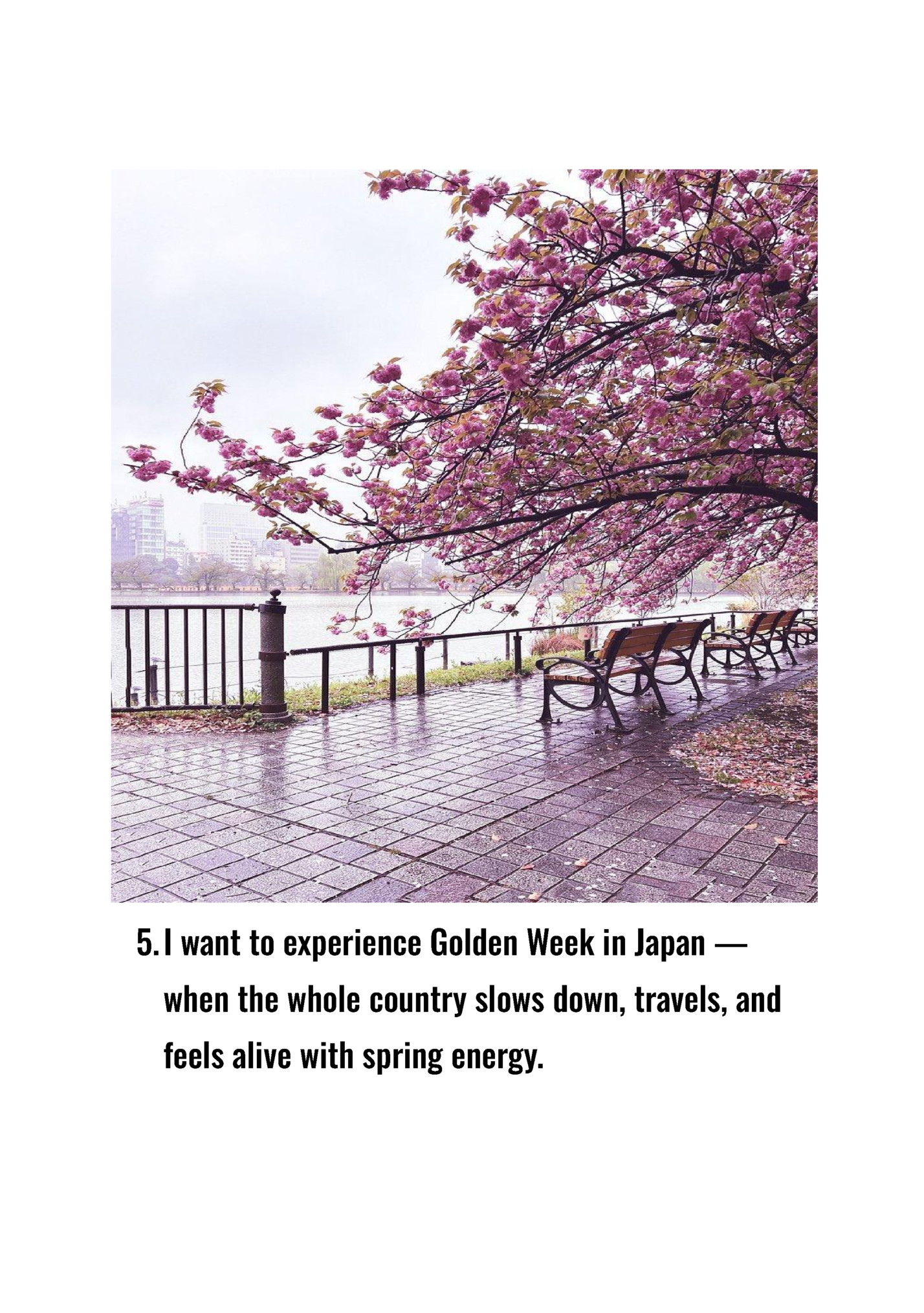 5.​I want to experience Golden Week in Japan —