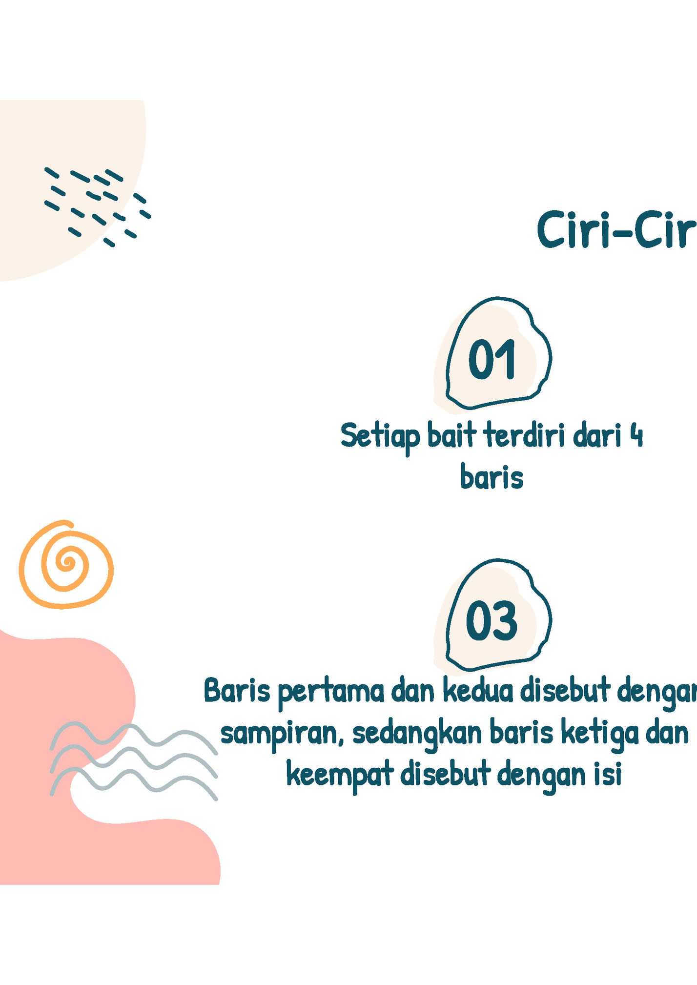 Ciri-Ciri Pantun