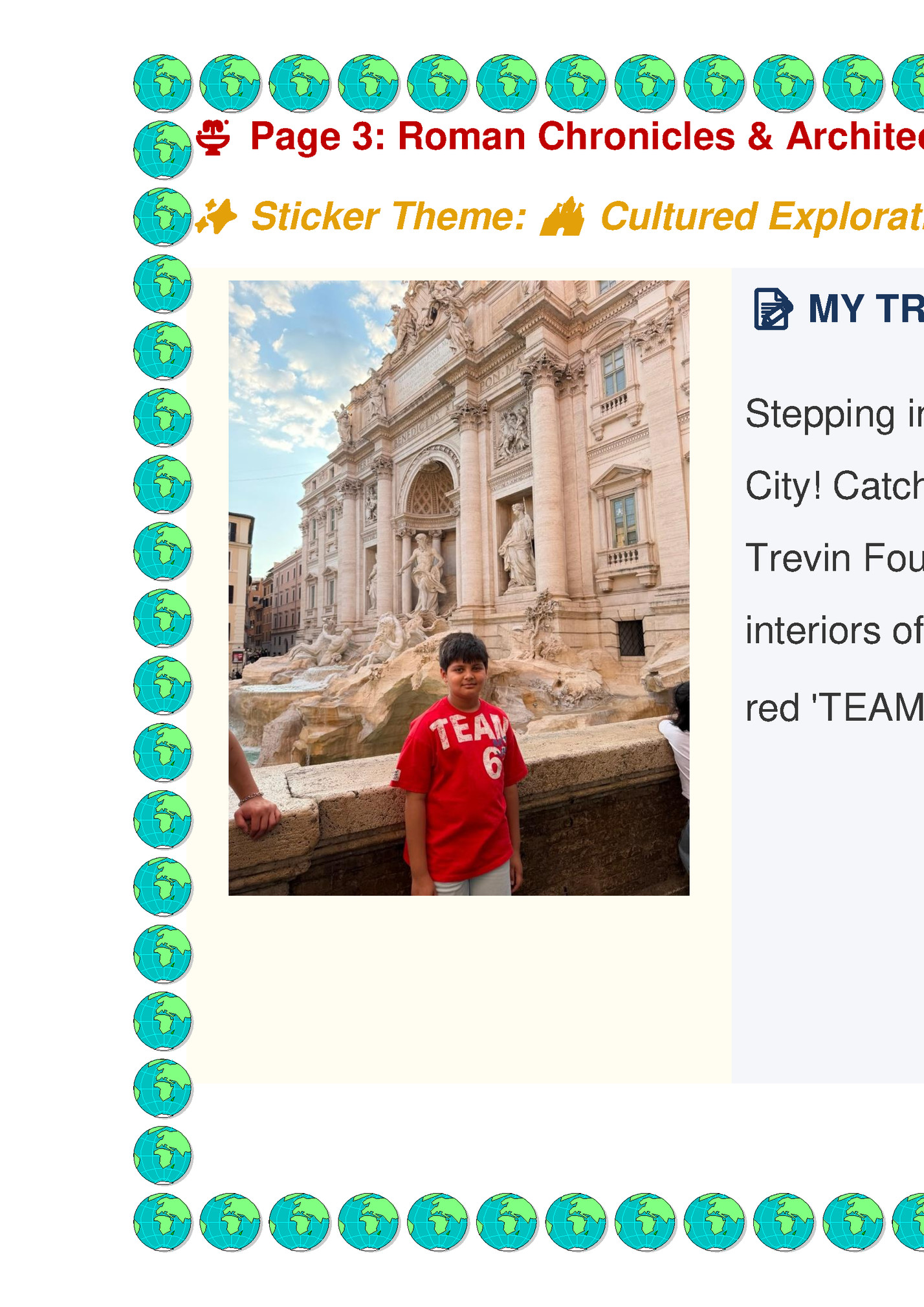 ⛲ Page 3: Roman Chronicles & Architectural Grandeur 🏛️