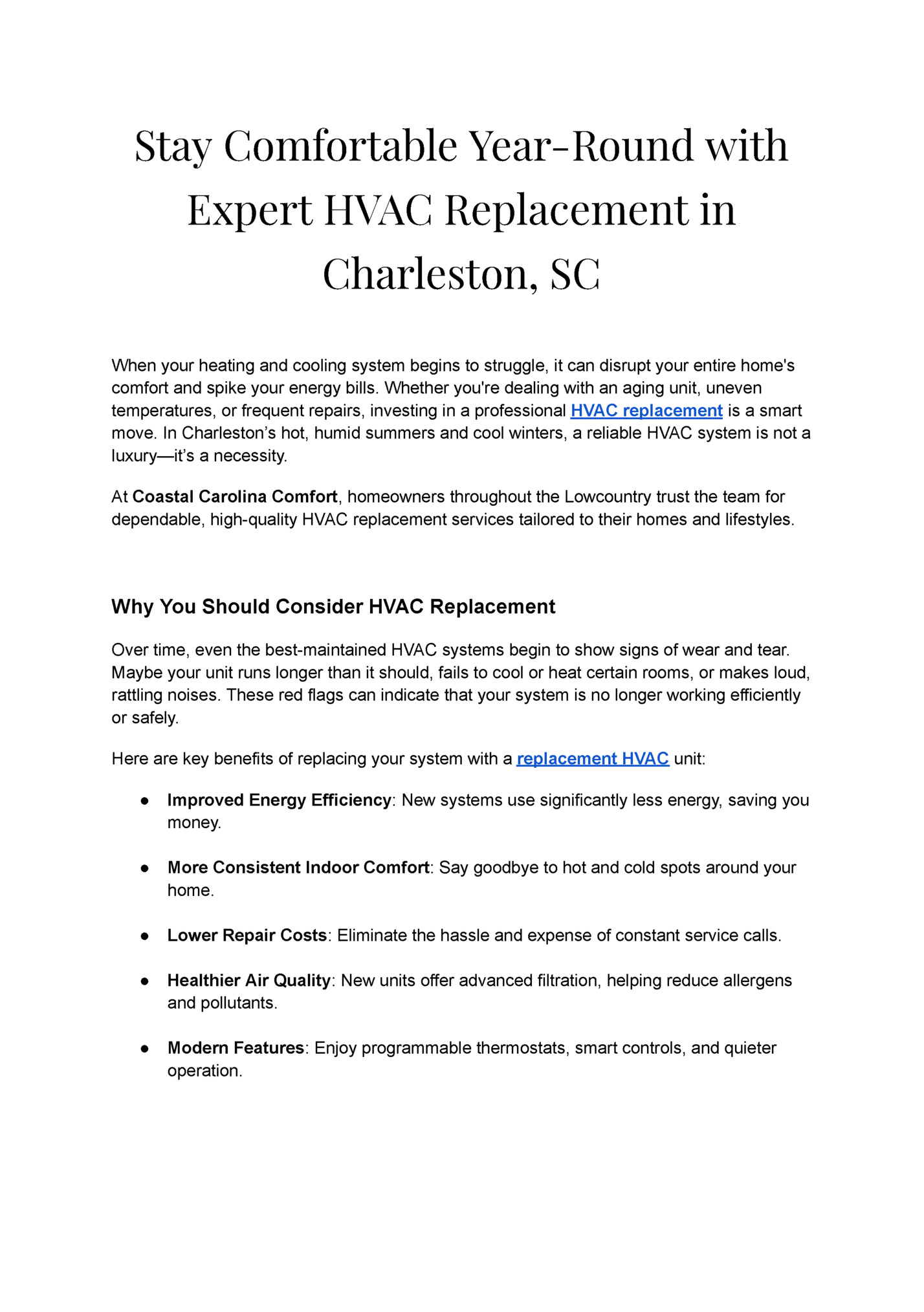 Stay Comfortable Year-Round with