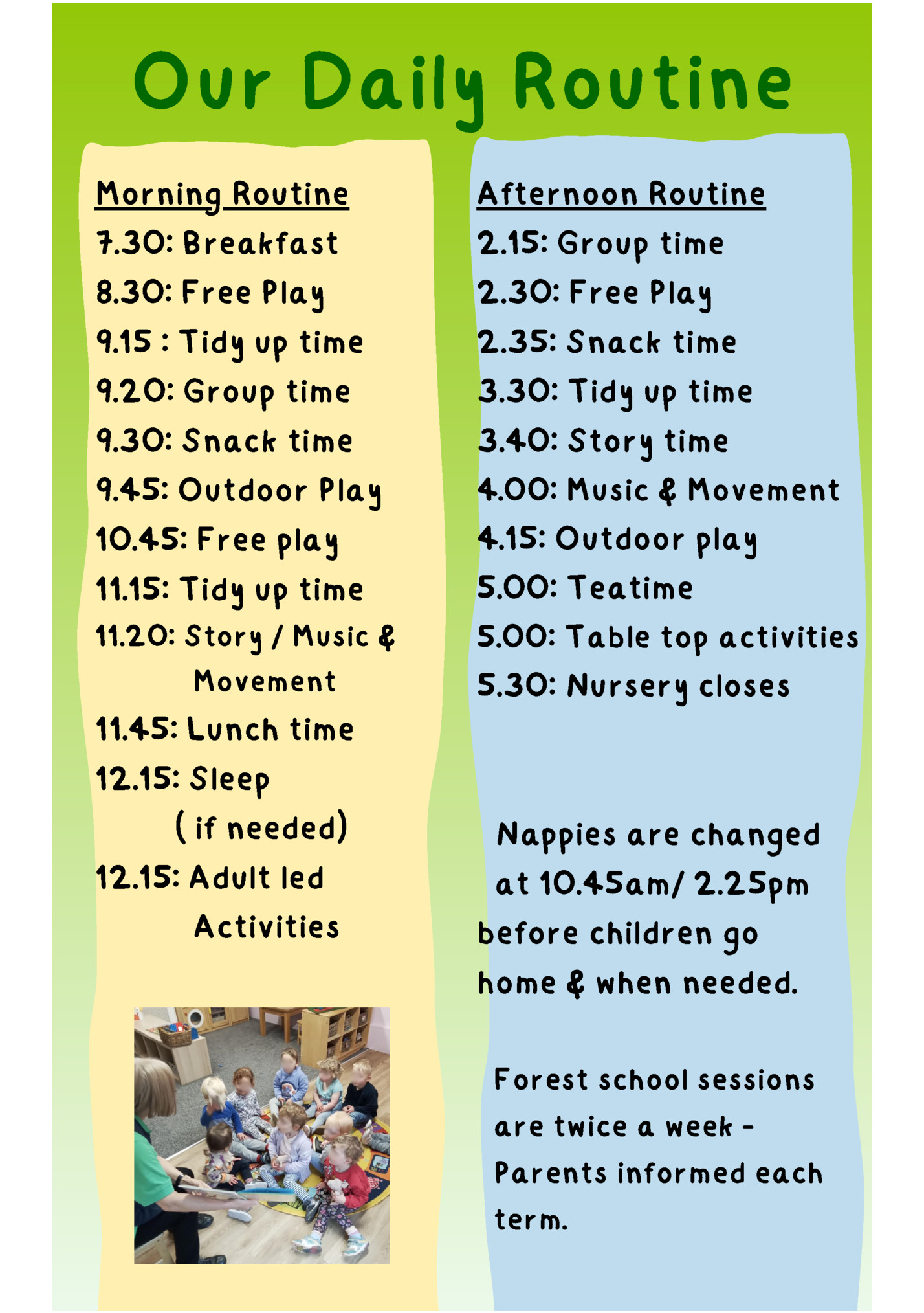 Our Daily Routine Our Daily Routine