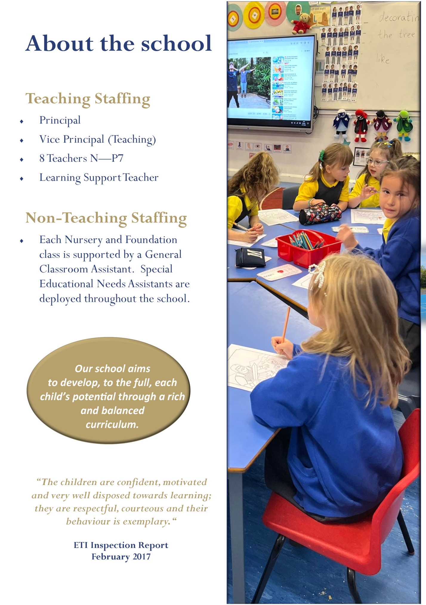 About the school About the school