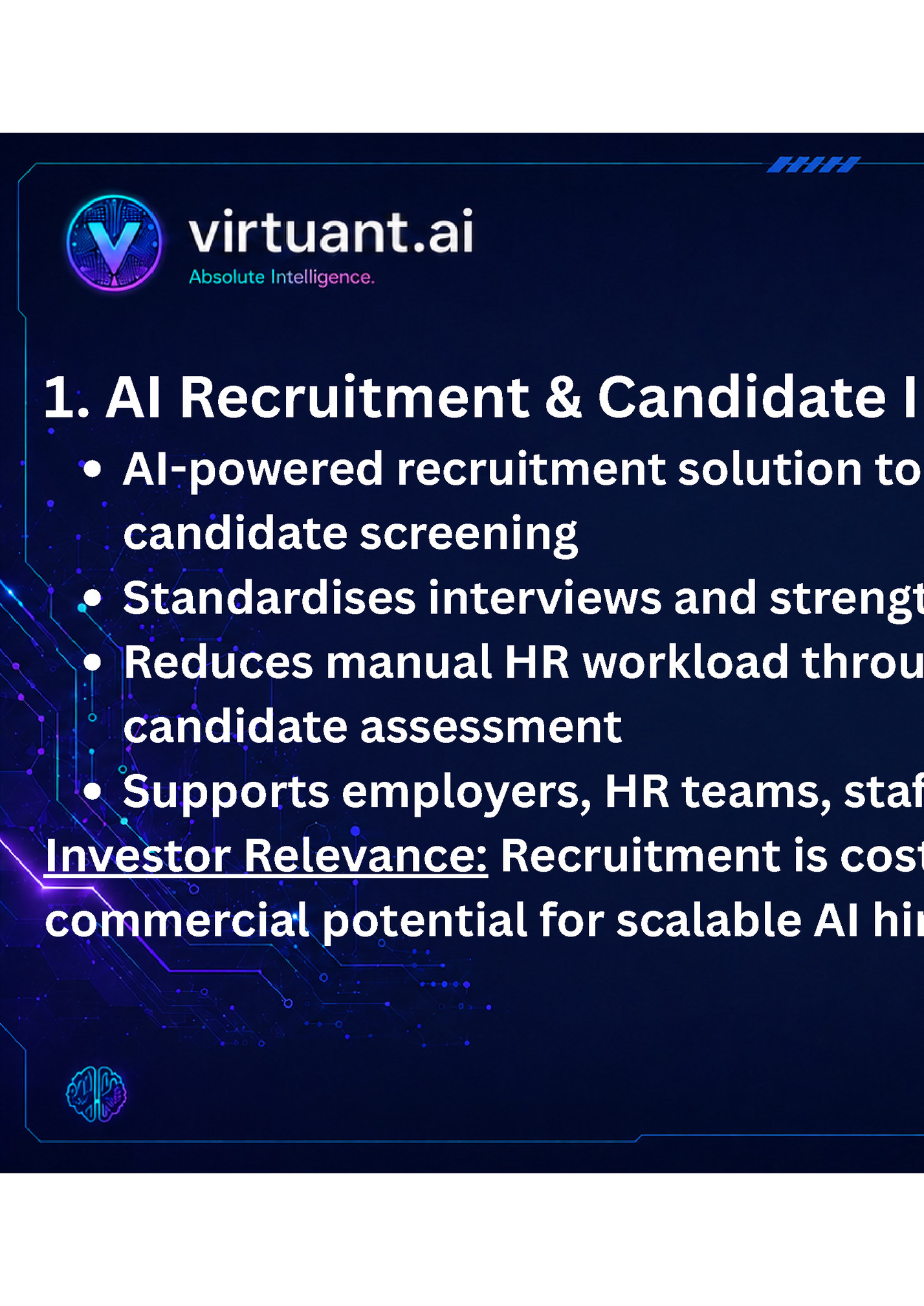 1. AI Recruitment & Candidate Intelligence