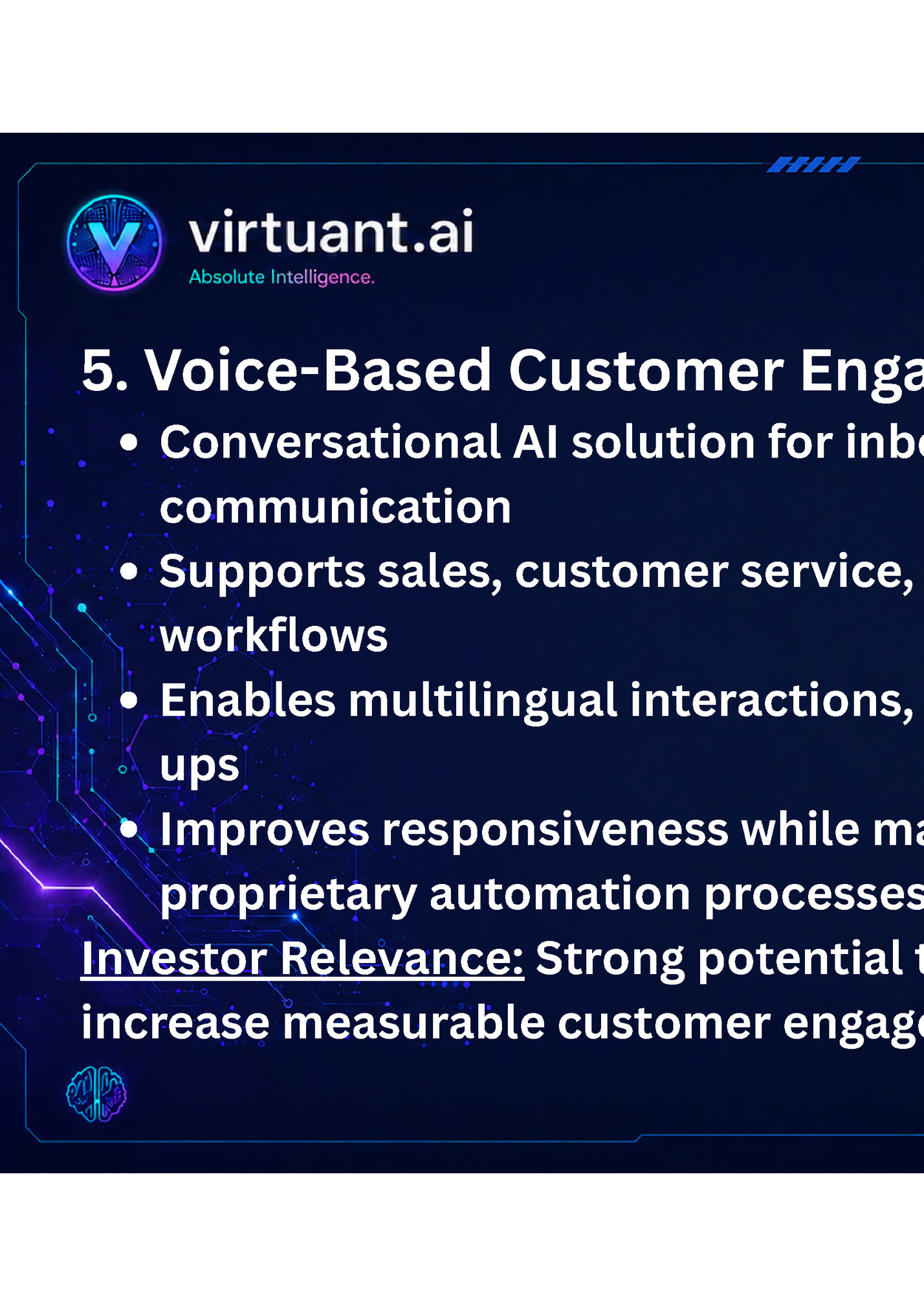5. Voice-Based Customer Engagement