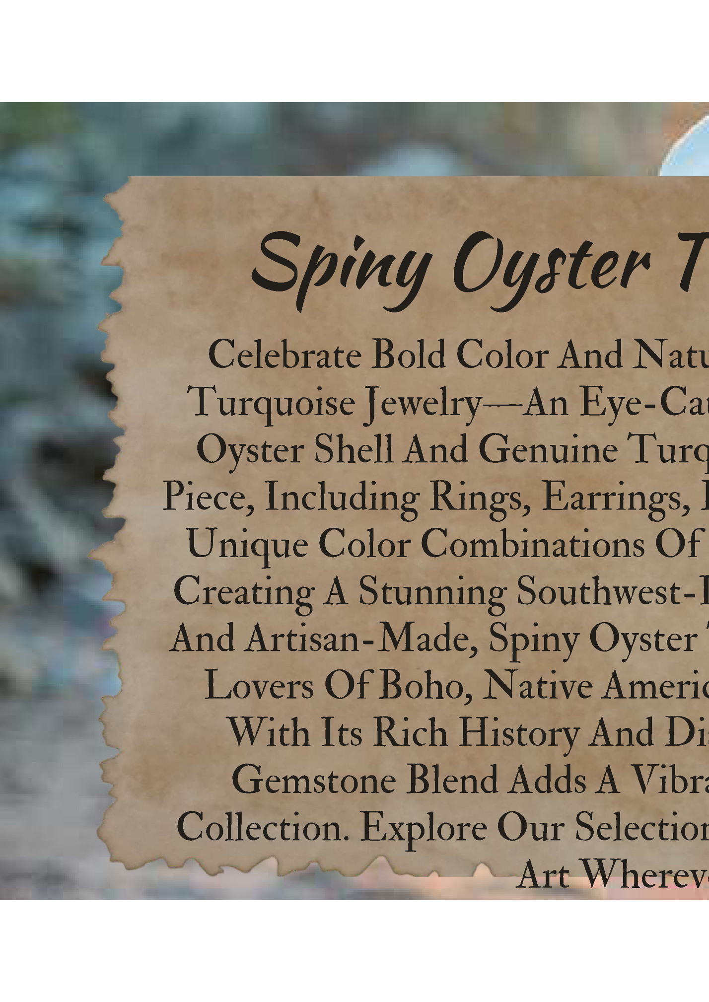 Spiny Oyster Turquoise Jewelry