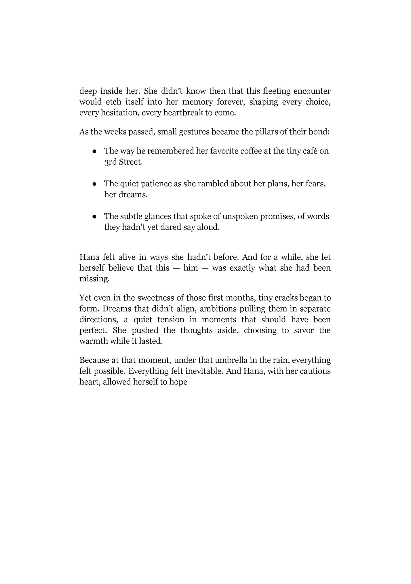 deep inside her. She didn’t know then that this fleeting encounter deep inside her. She didn’t know then that this fleeting encounter