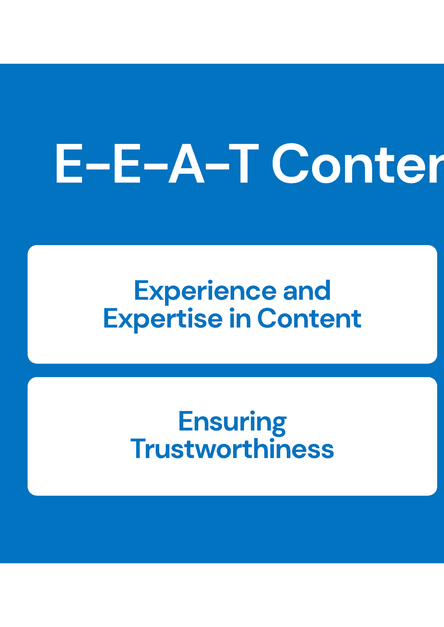 E-E-A-T Content Development