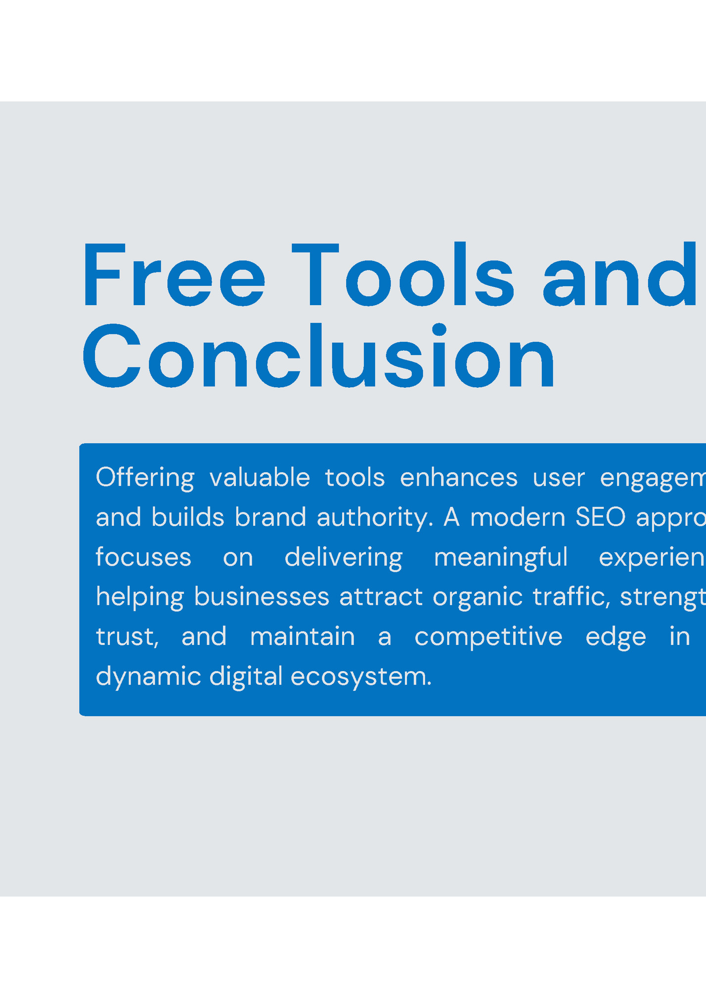 Free Tools and