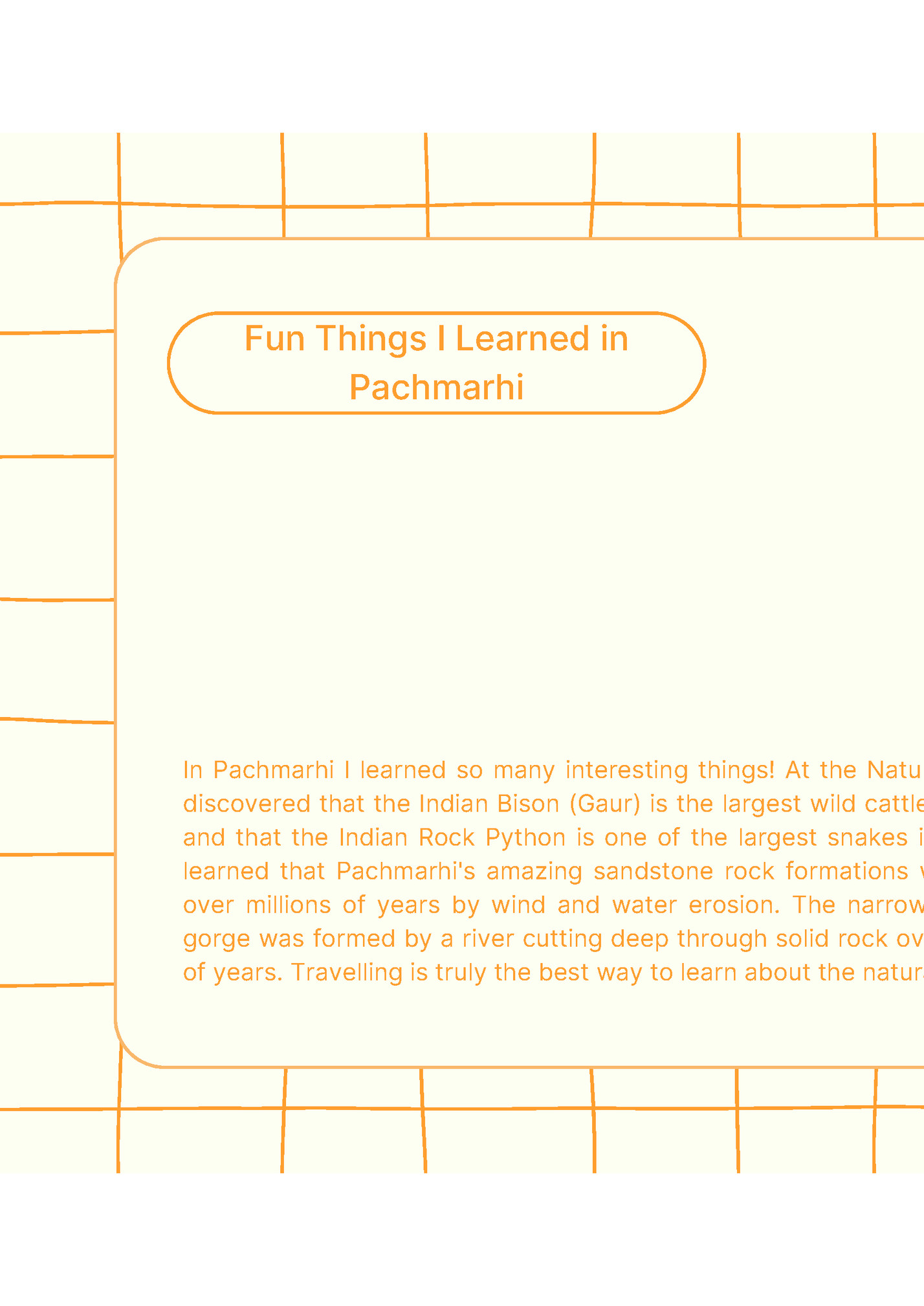 Fun Things I Learned in