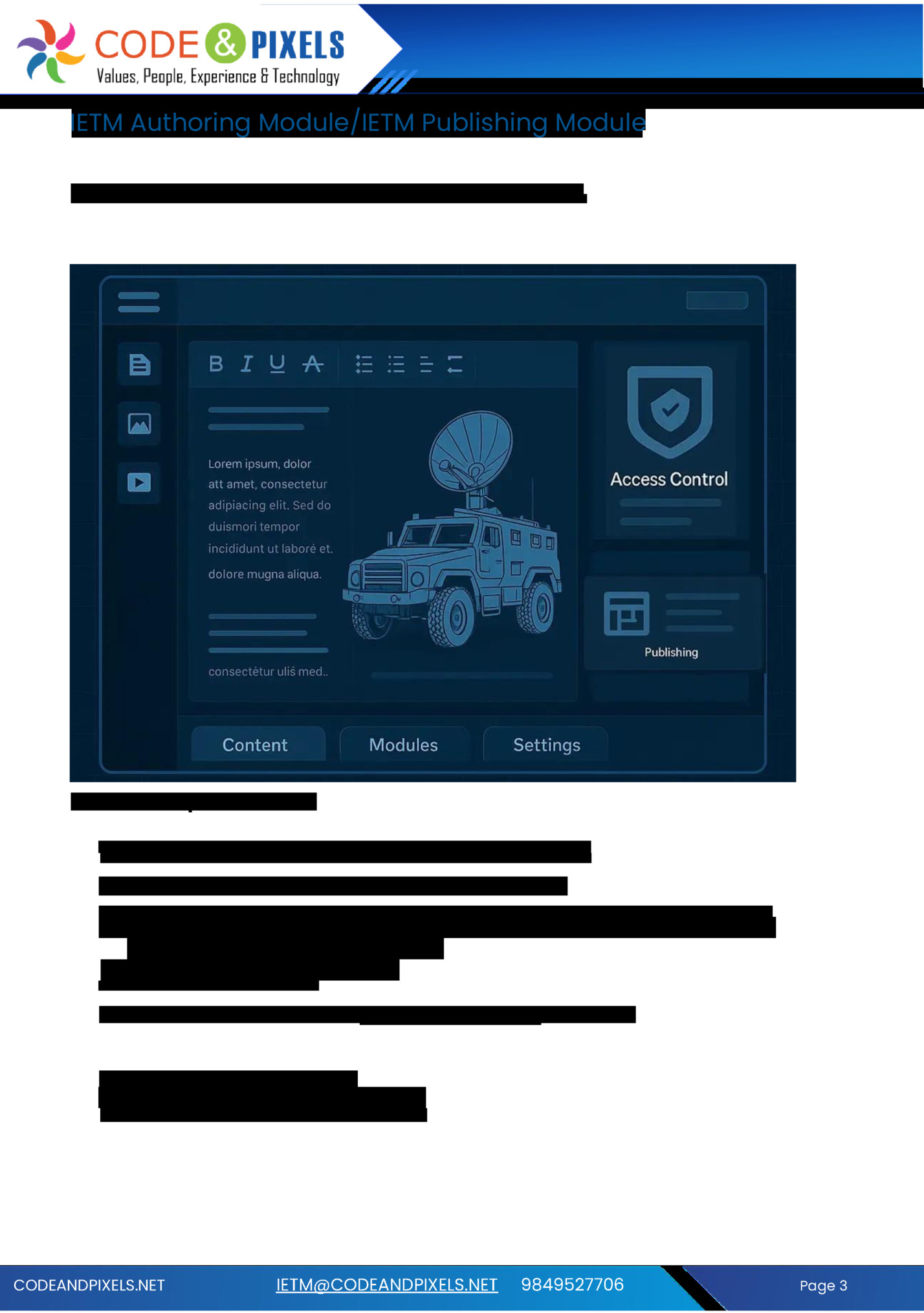IETM Authoring Module/IETM Publishing Module