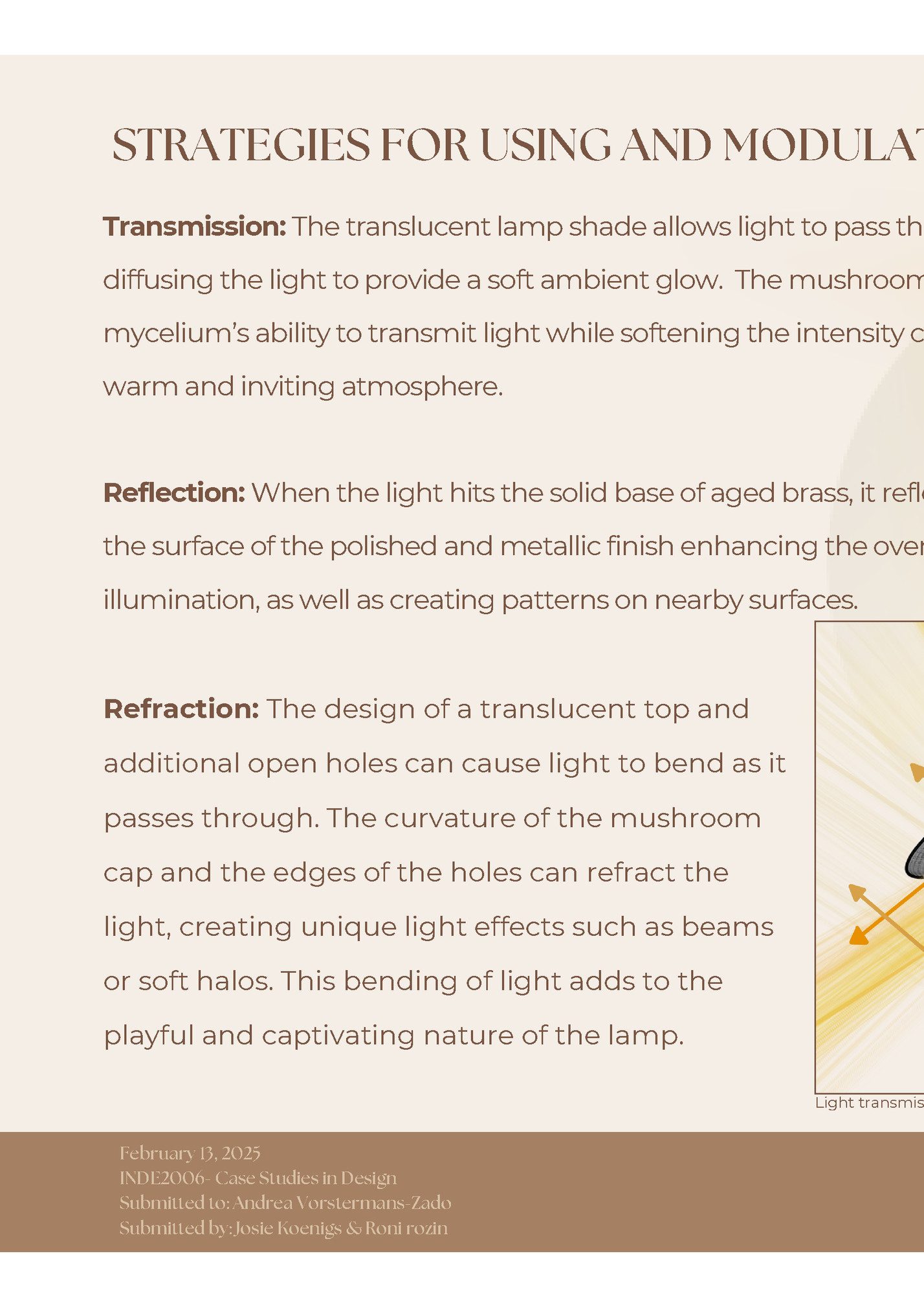 STRATEGIES FOR USING AND MODULATING LIGHT