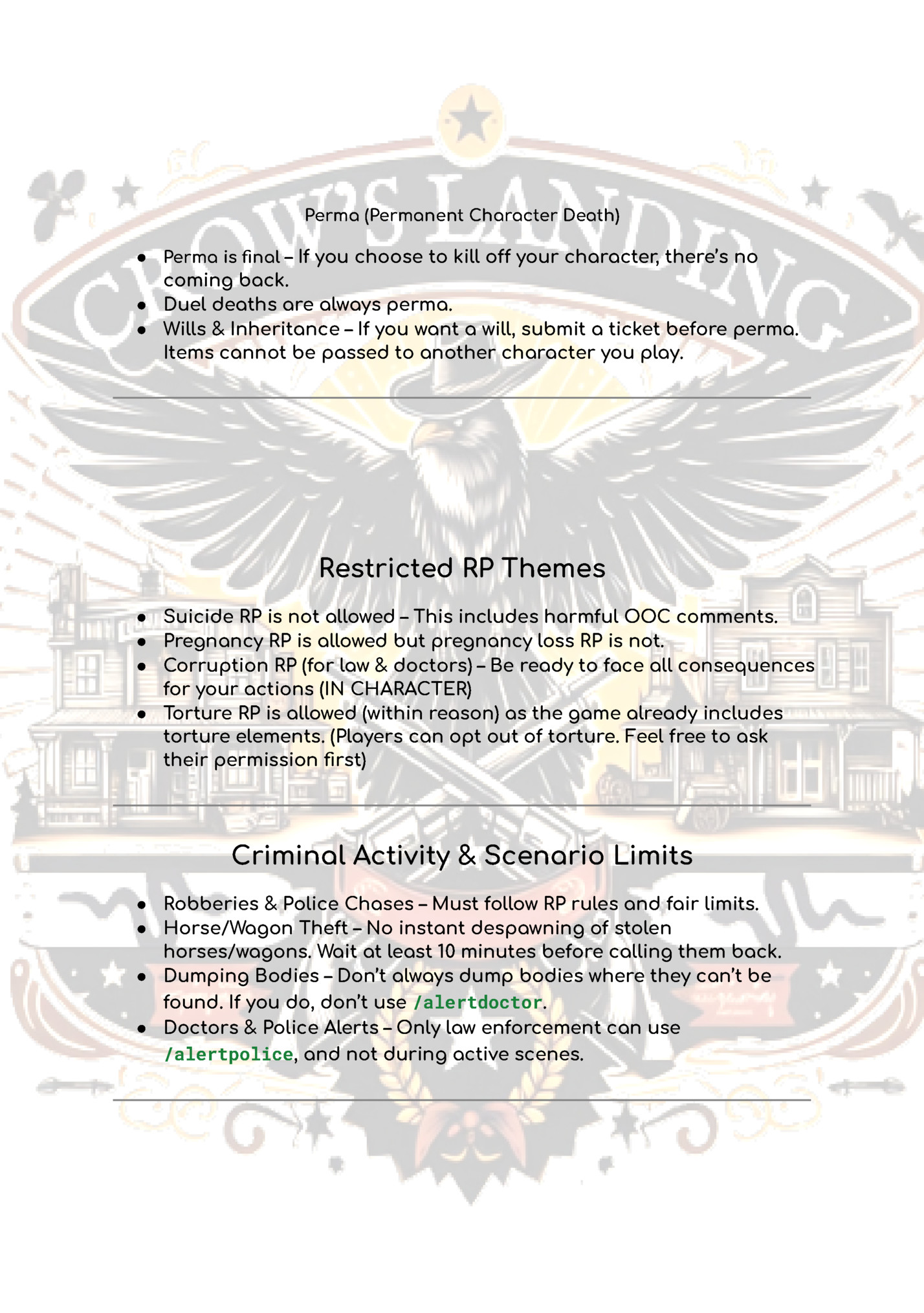 Perma (Permanent Character Death)