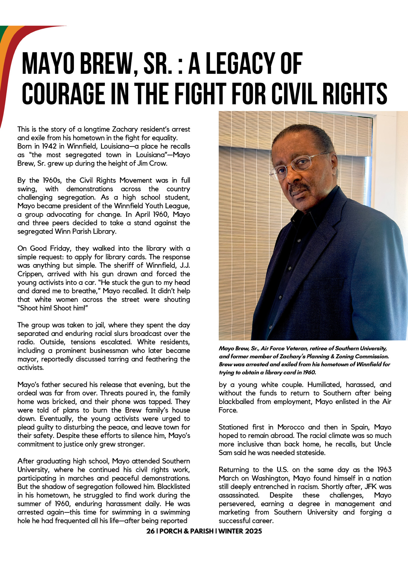 Mayo Brew, Sr. : A legacy of