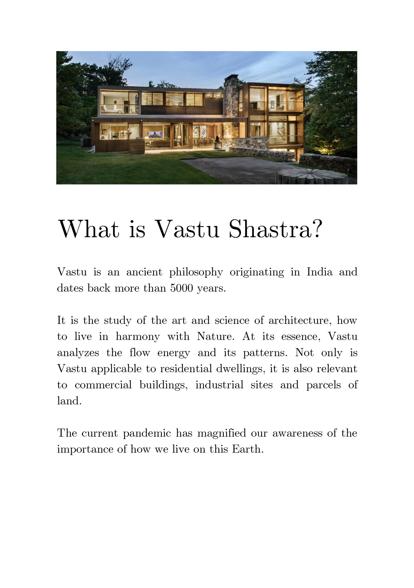 What is Vastu Shastra?