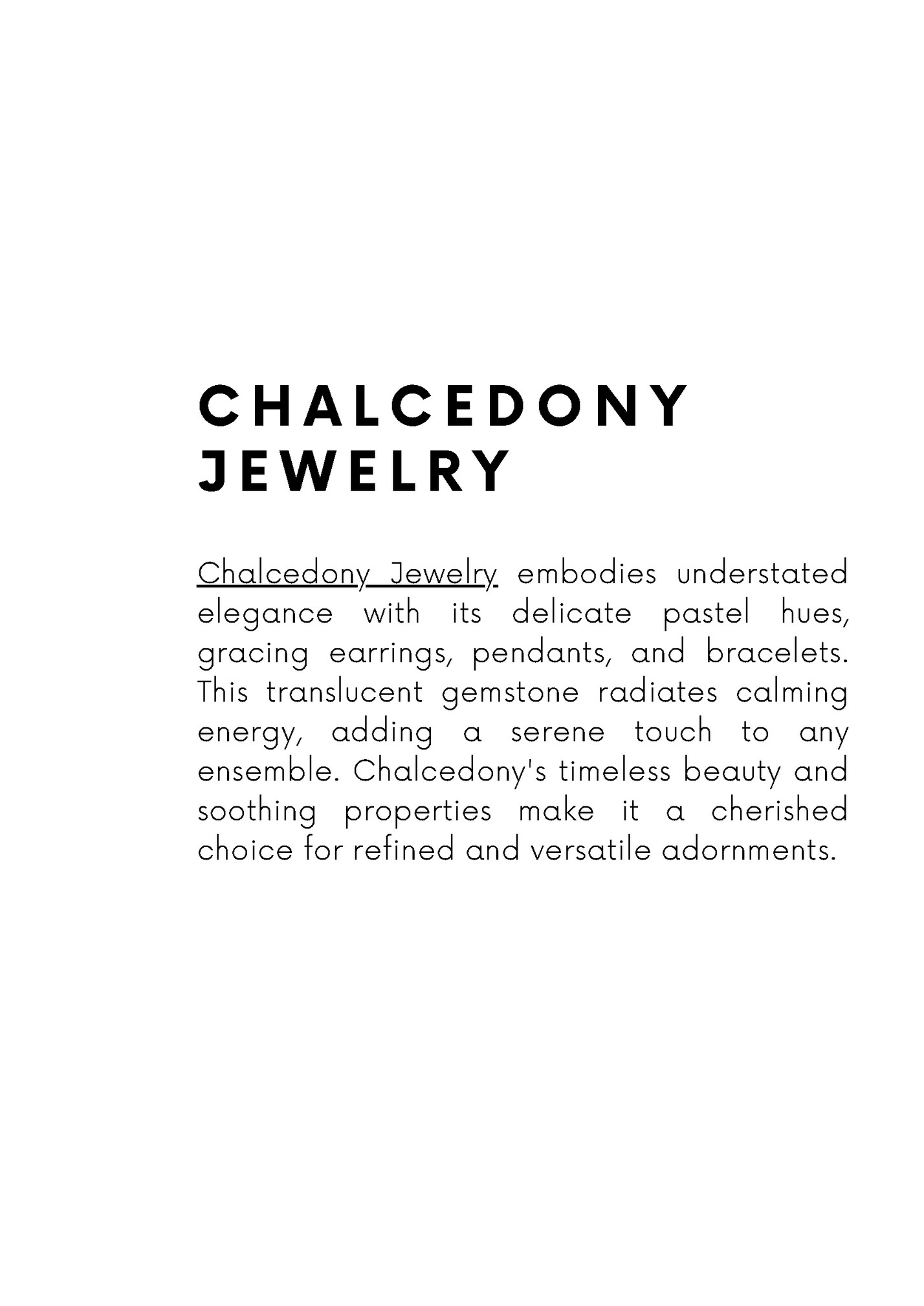 CHALCEDONY