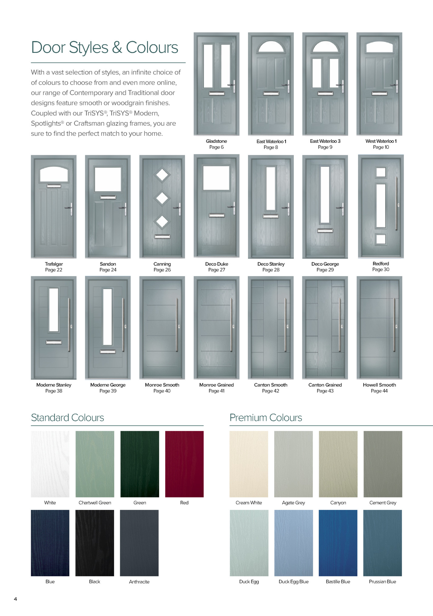 Door Styles & Colours Door Styles & Colours