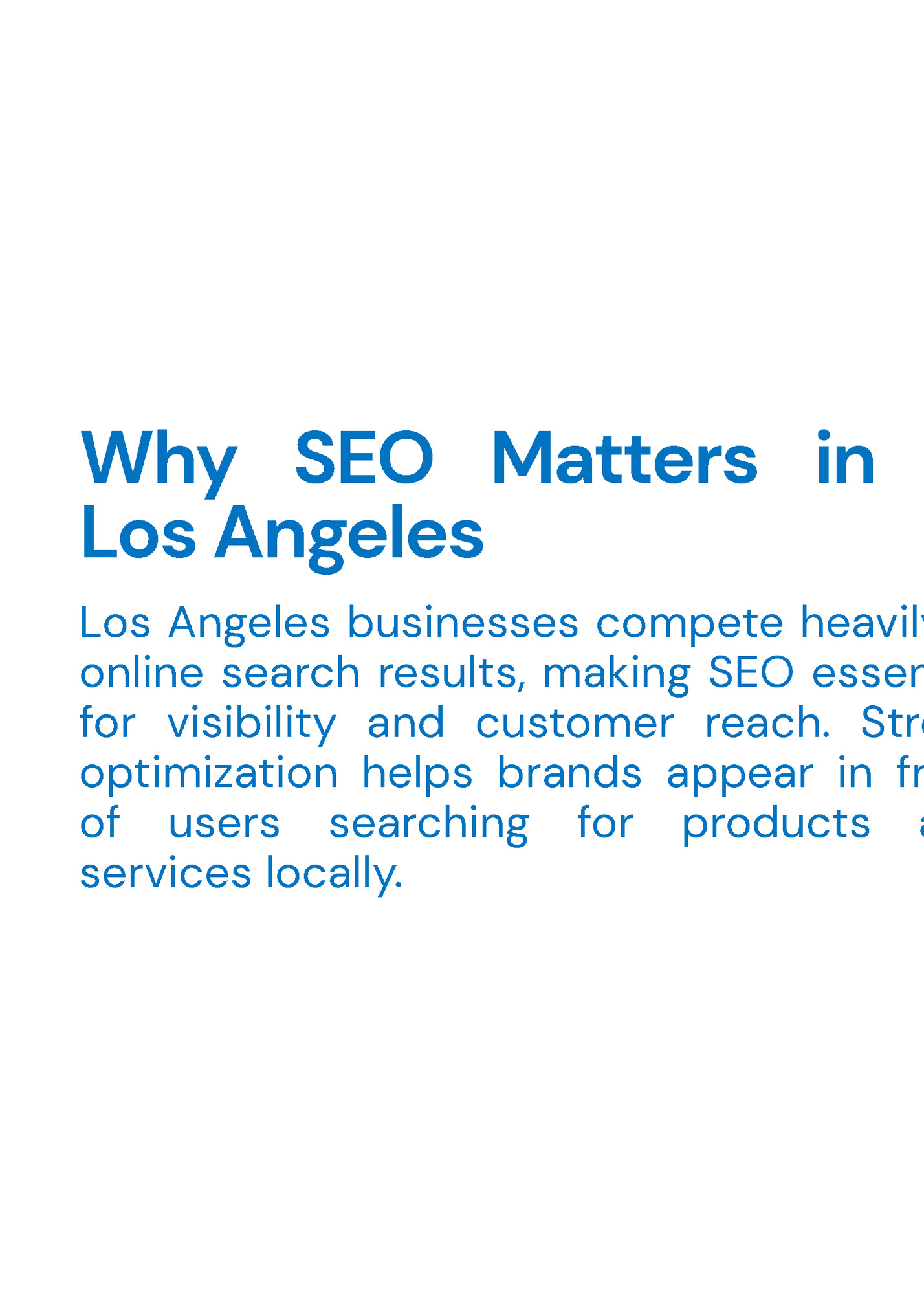 Why SEO Matters in Why SEO Matters in