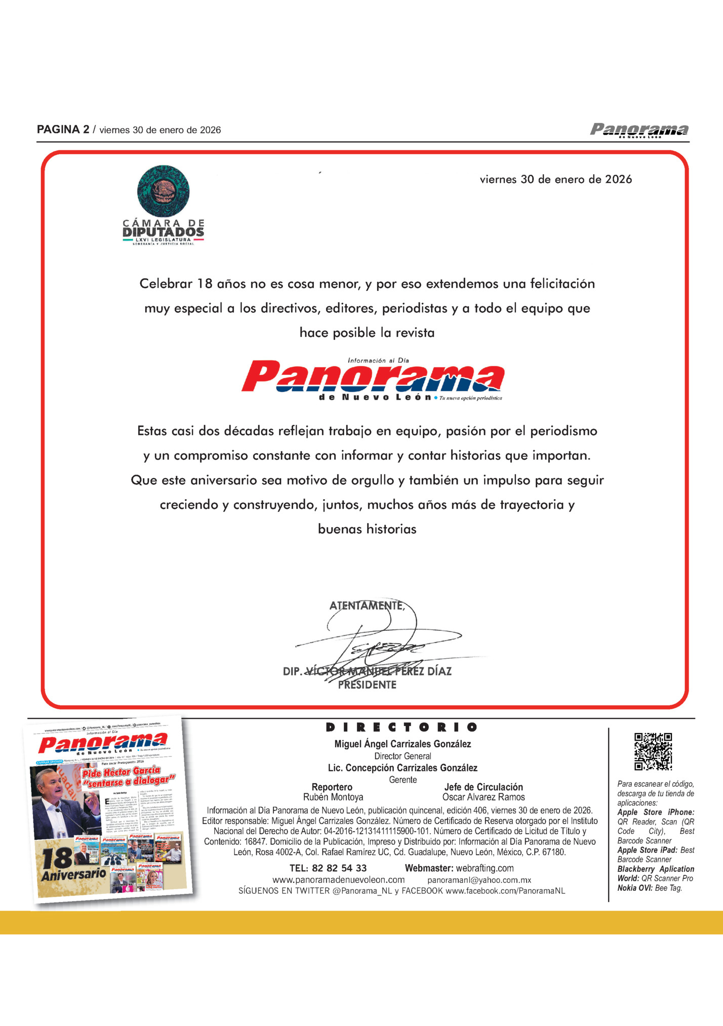 PAGINA 2 / viernes 30 de enero de 2026