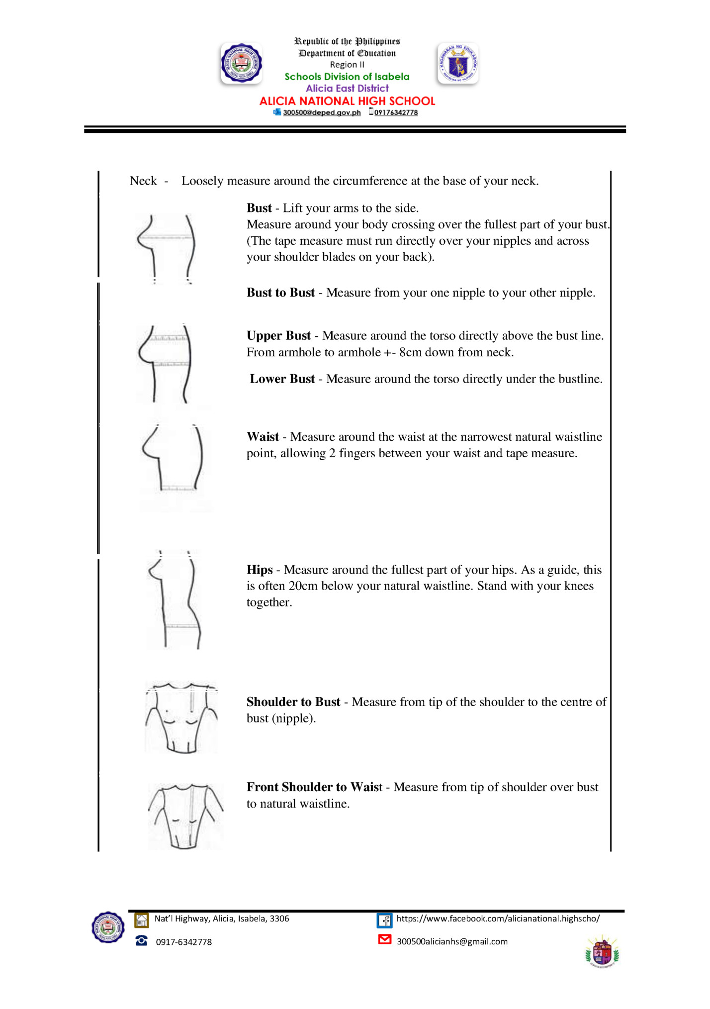 Neck - Loosely measure around the circumference at the base of your neck.