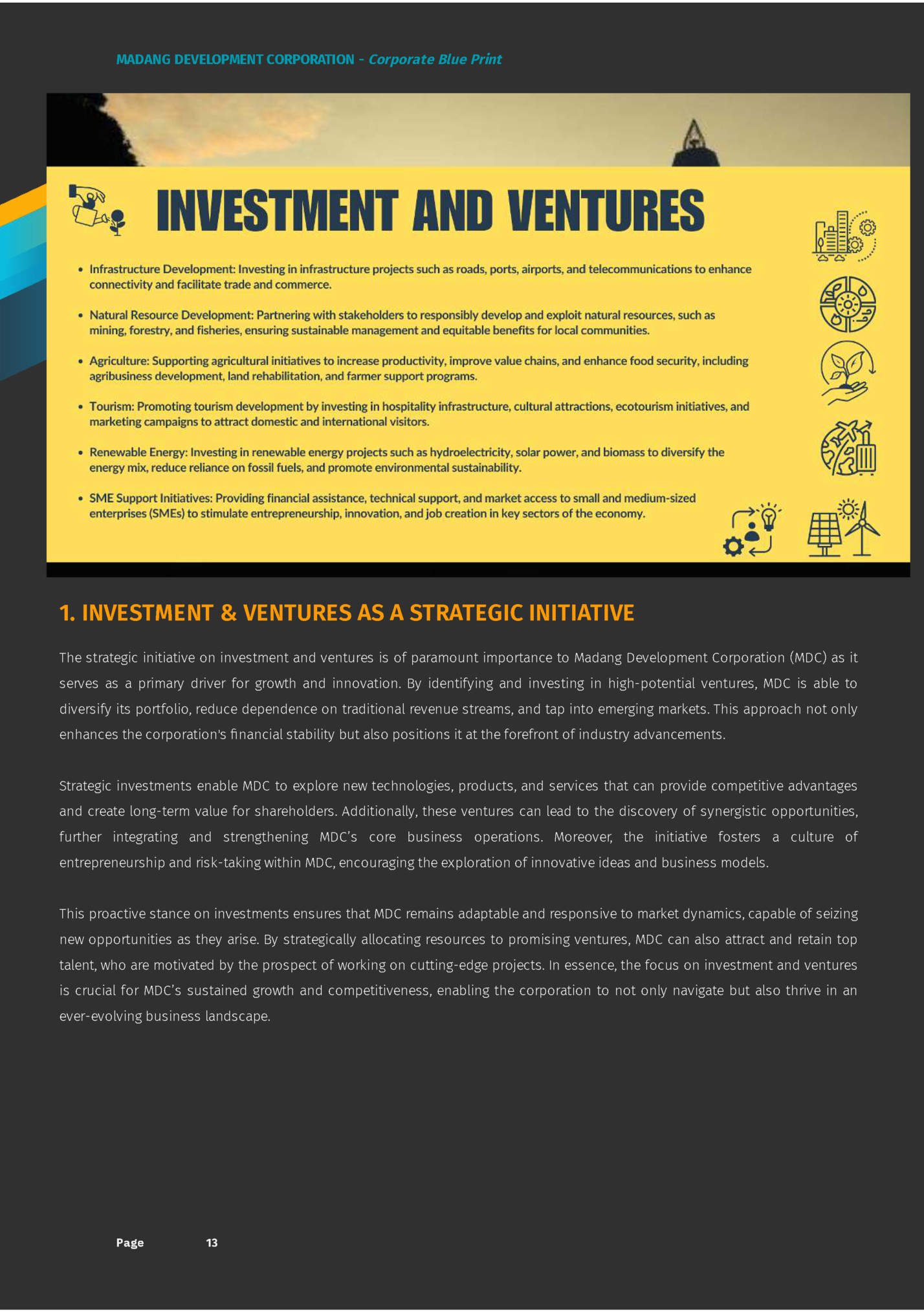 MADANG DEVELOPMENT CORPORATION - Corporate Blue Print