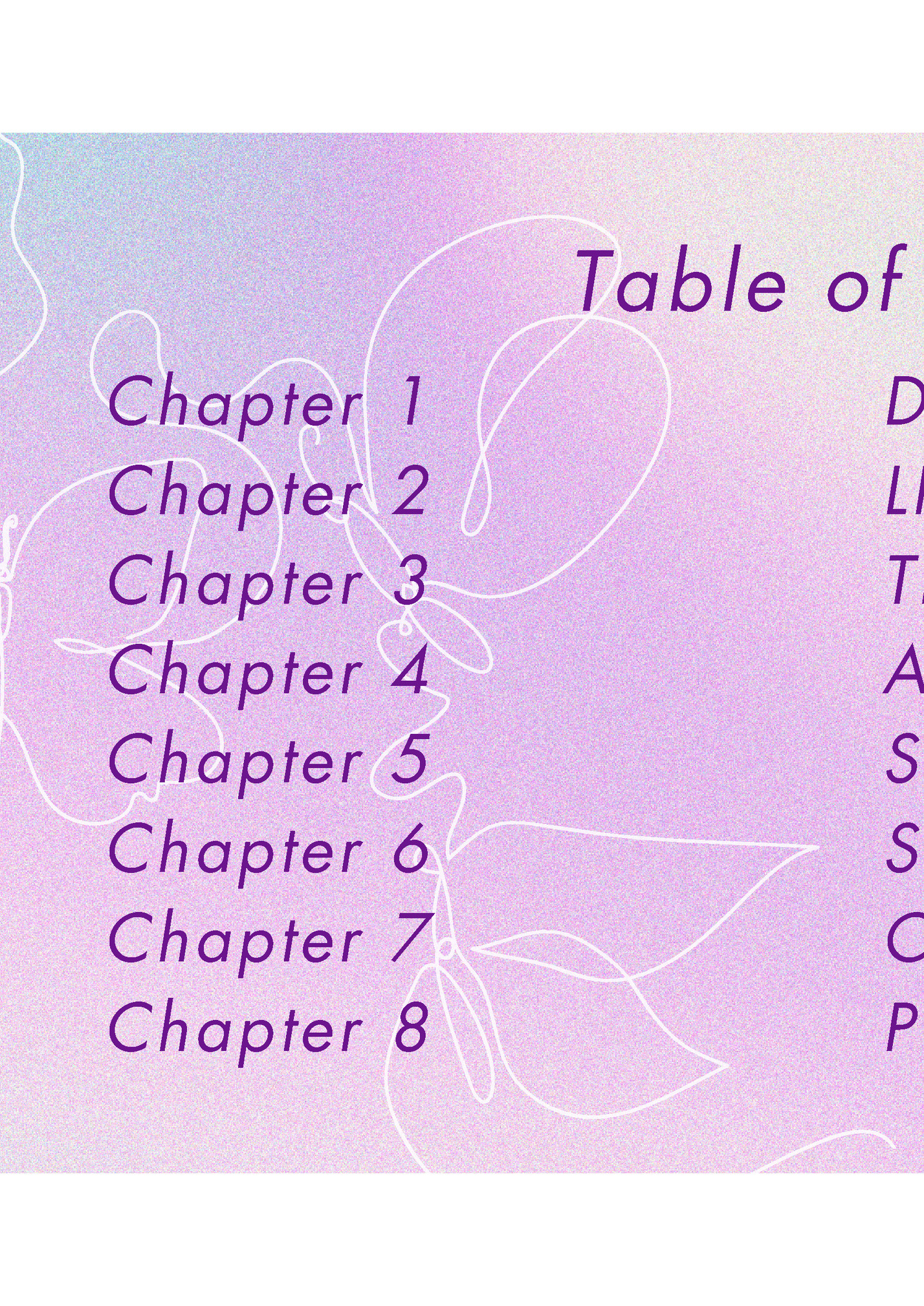 Table of Contents