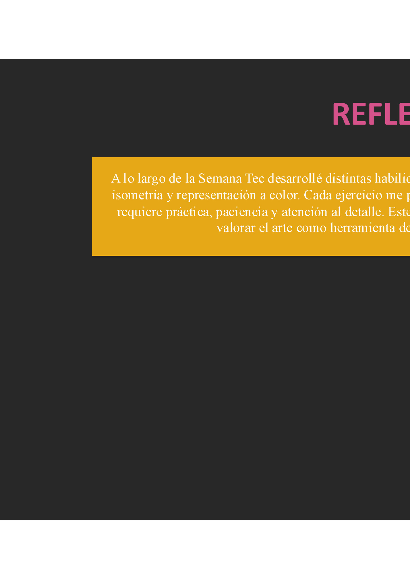 REFLEXIÓN