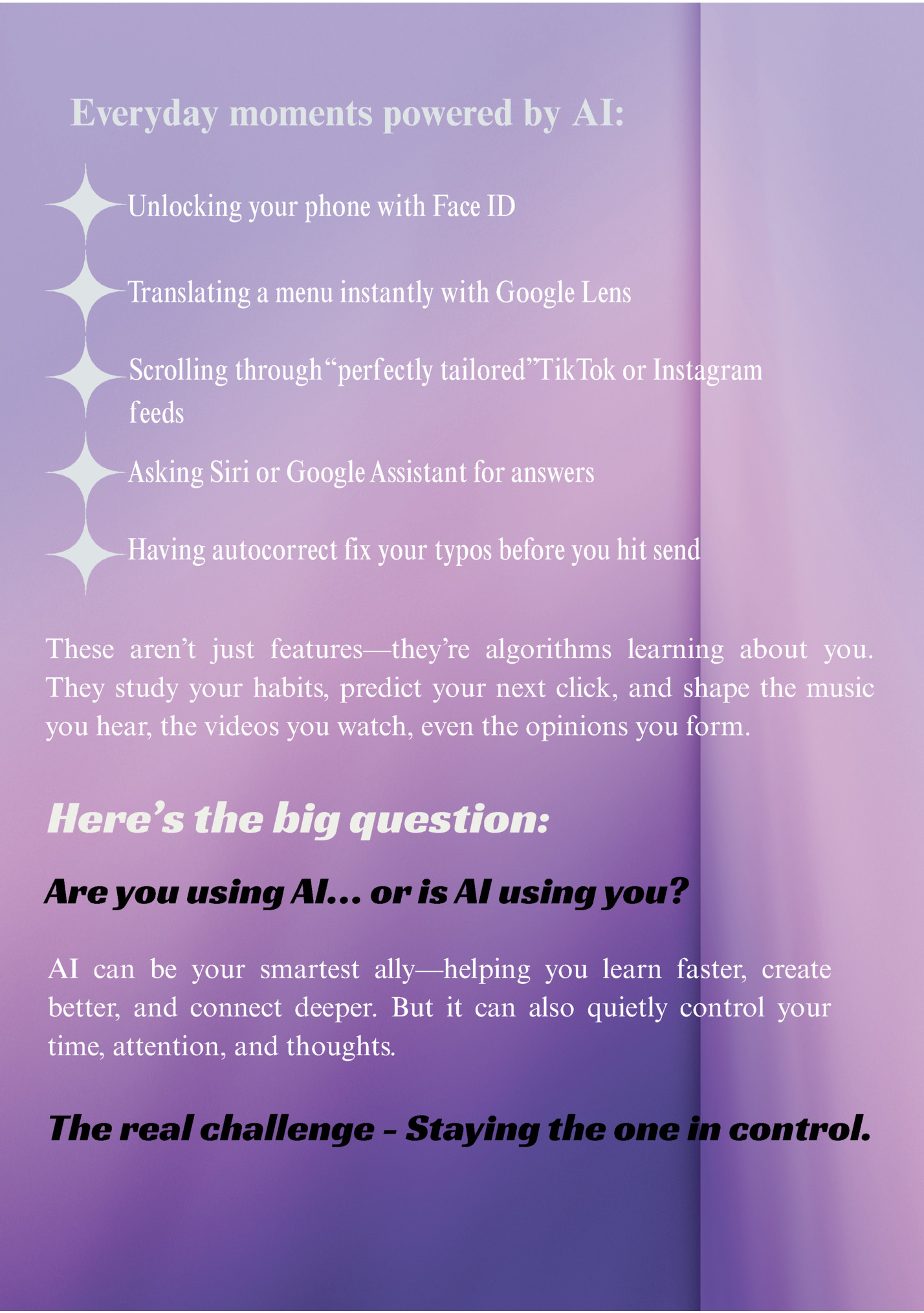 Everyday moments powered by AI: