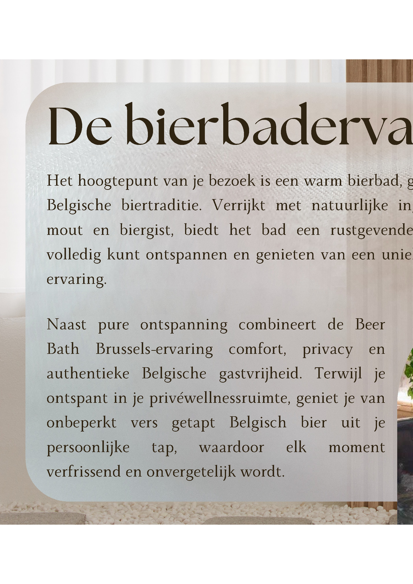 De bierbadervaring De bierbadervaring