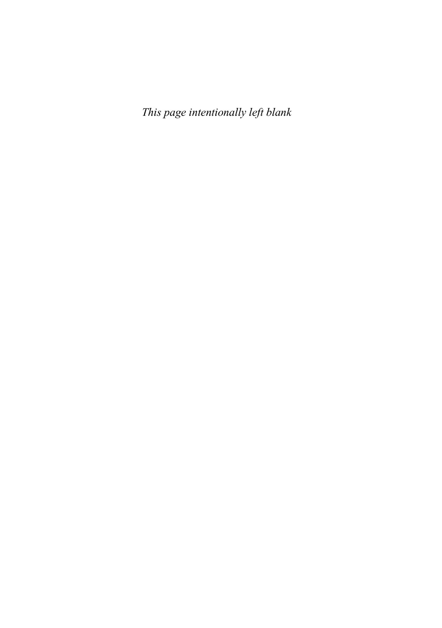 This page intentionally left blank