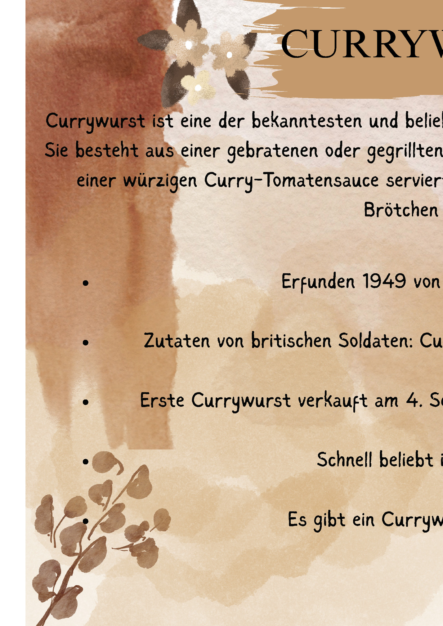 CURRYWURST CURRYWURST