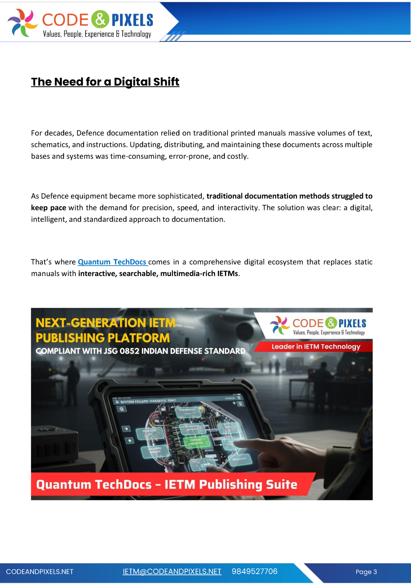 The Need for a Digital Shift The Need for a Digital Shift