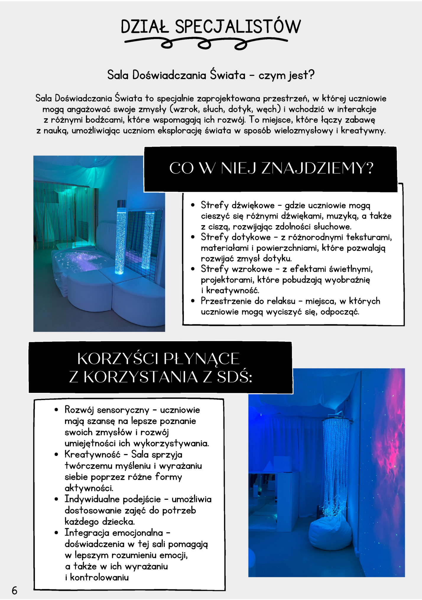 DZIAŁ SPECJALISTÓW DZIAŁ SPECJALISTÓW